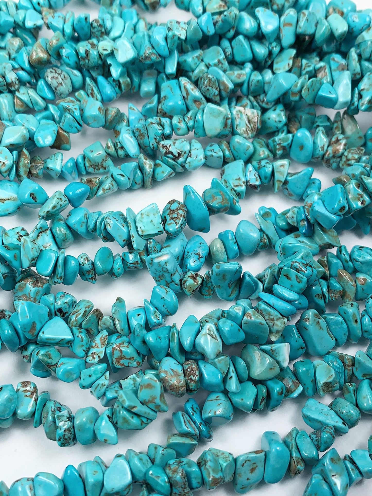 5-12mm  blue Tuquenite Nugget Pebble Irregular Shaped Chip Beads 32" Strand DIY Jewelry