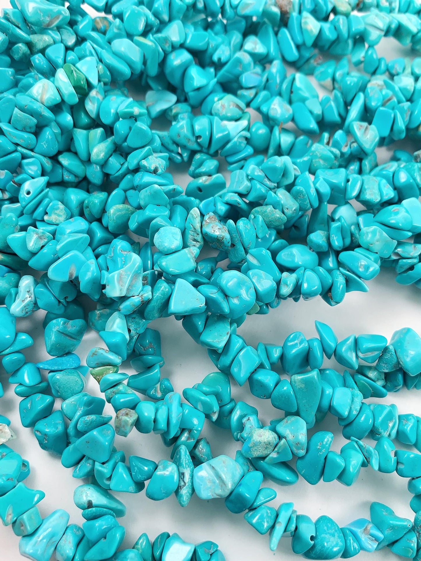 5-12mm  blue Tuquenite Nugget Pebble Irregular Shaped Chip Beads 32" Strand DIY Jewelry