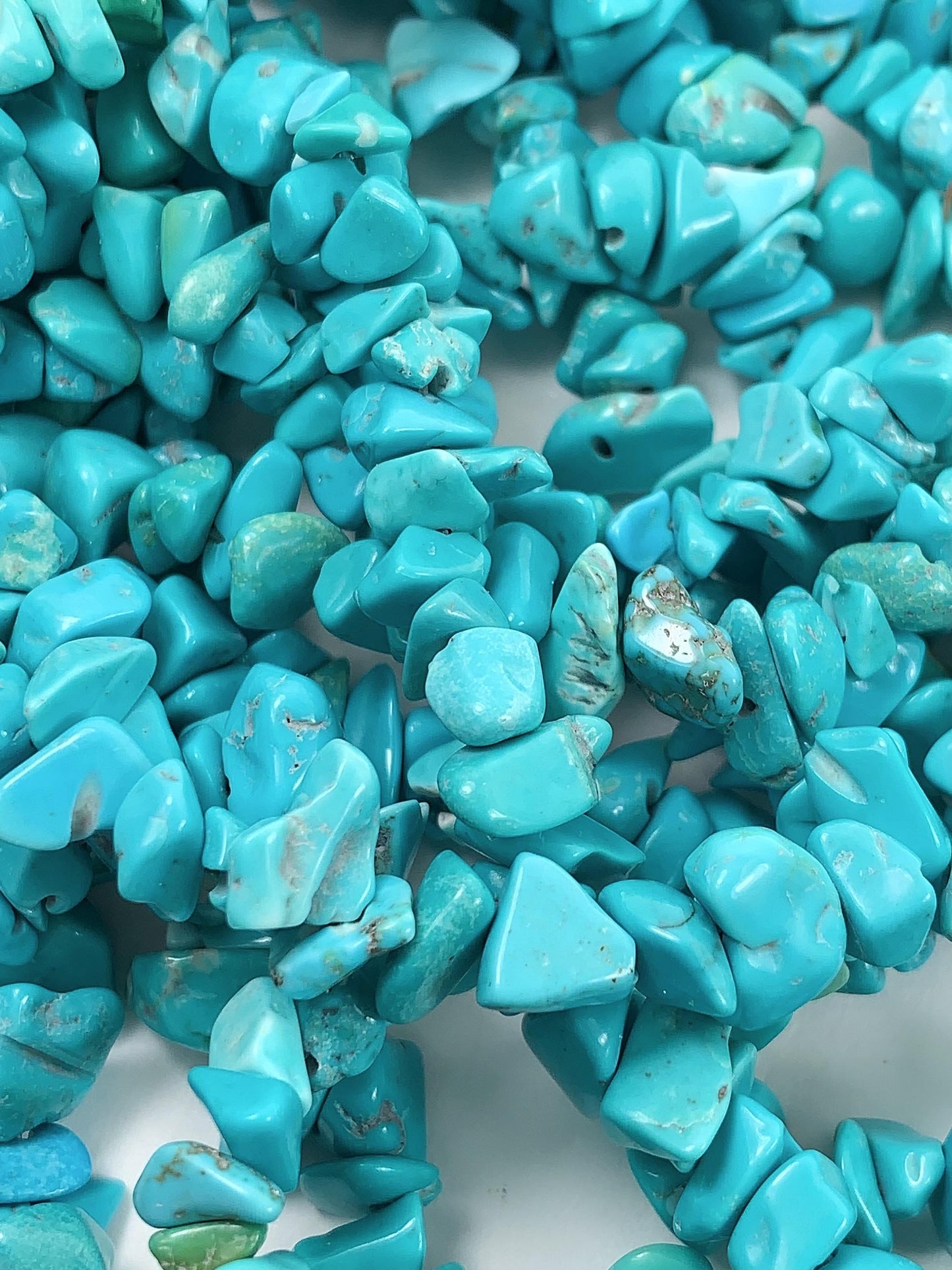 5-12mm  blue Tuquenite Nugget Pebble Irregular Shaped Chip Beads 32" Strand DIY Jewelry
