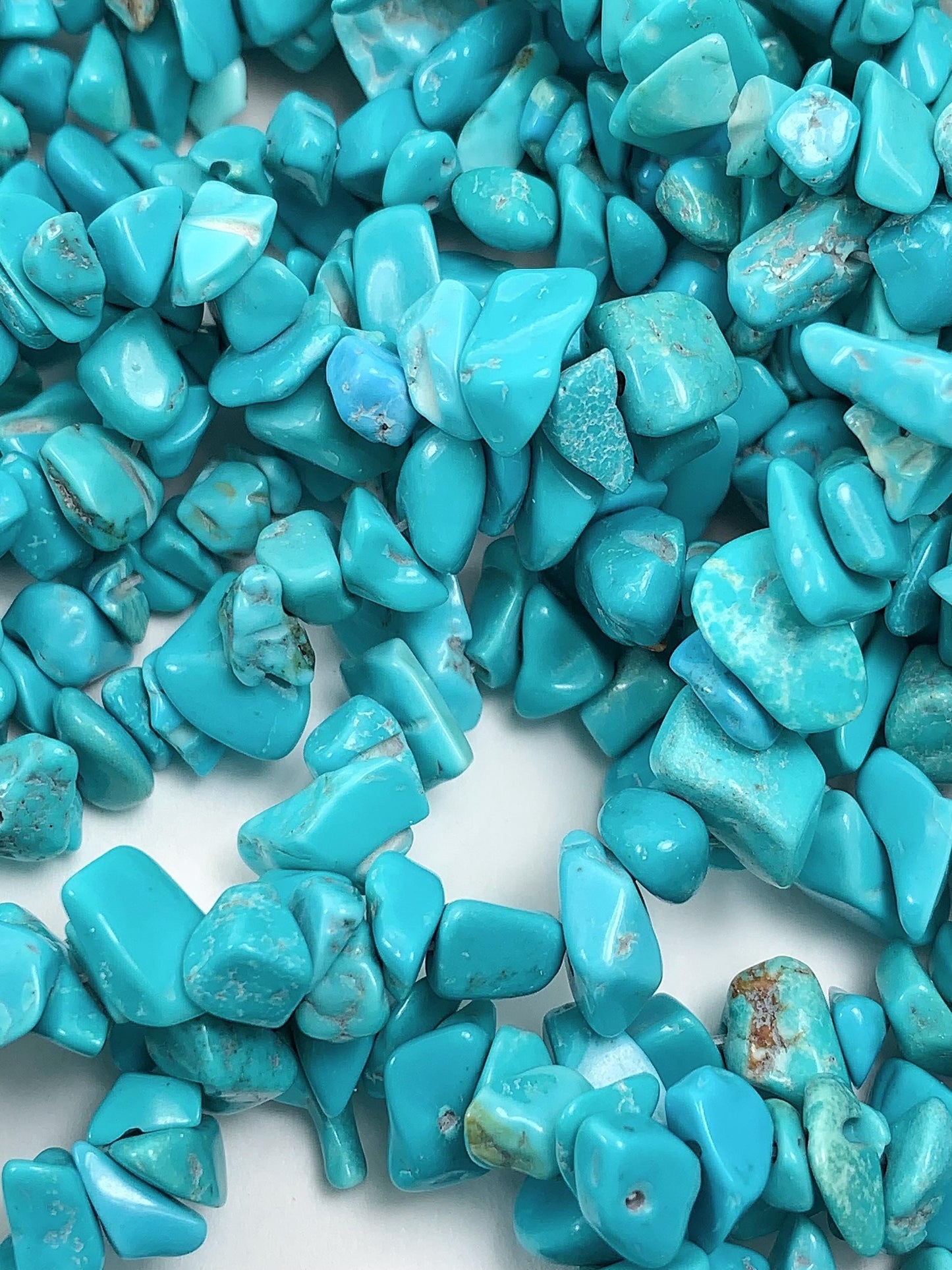 5-12mm  blue Tuquenite Nugget Pebble Irregular Shaped Chip Beads 32" Strand DIY Jewelry