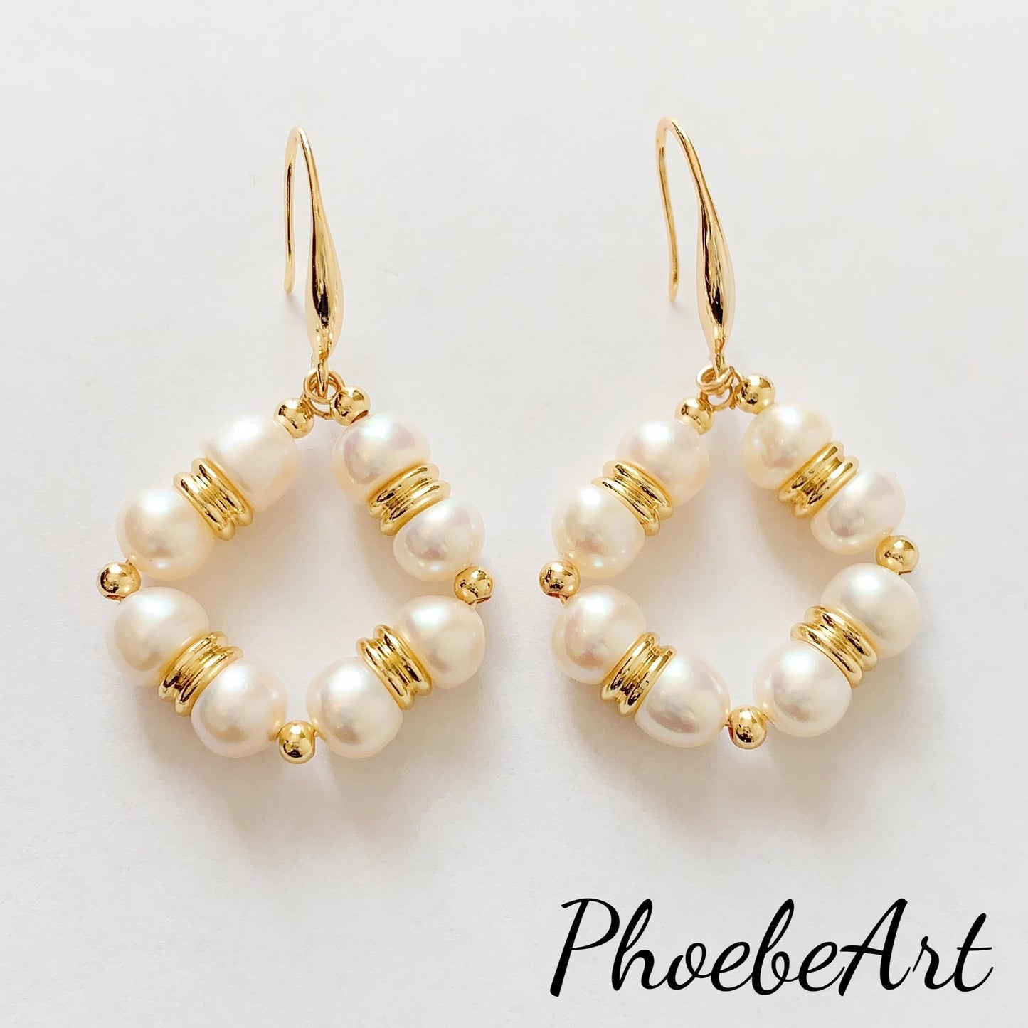 14K Gold Filled Freshwater Pearl Earrings: AAA Grade, Handmade in USA