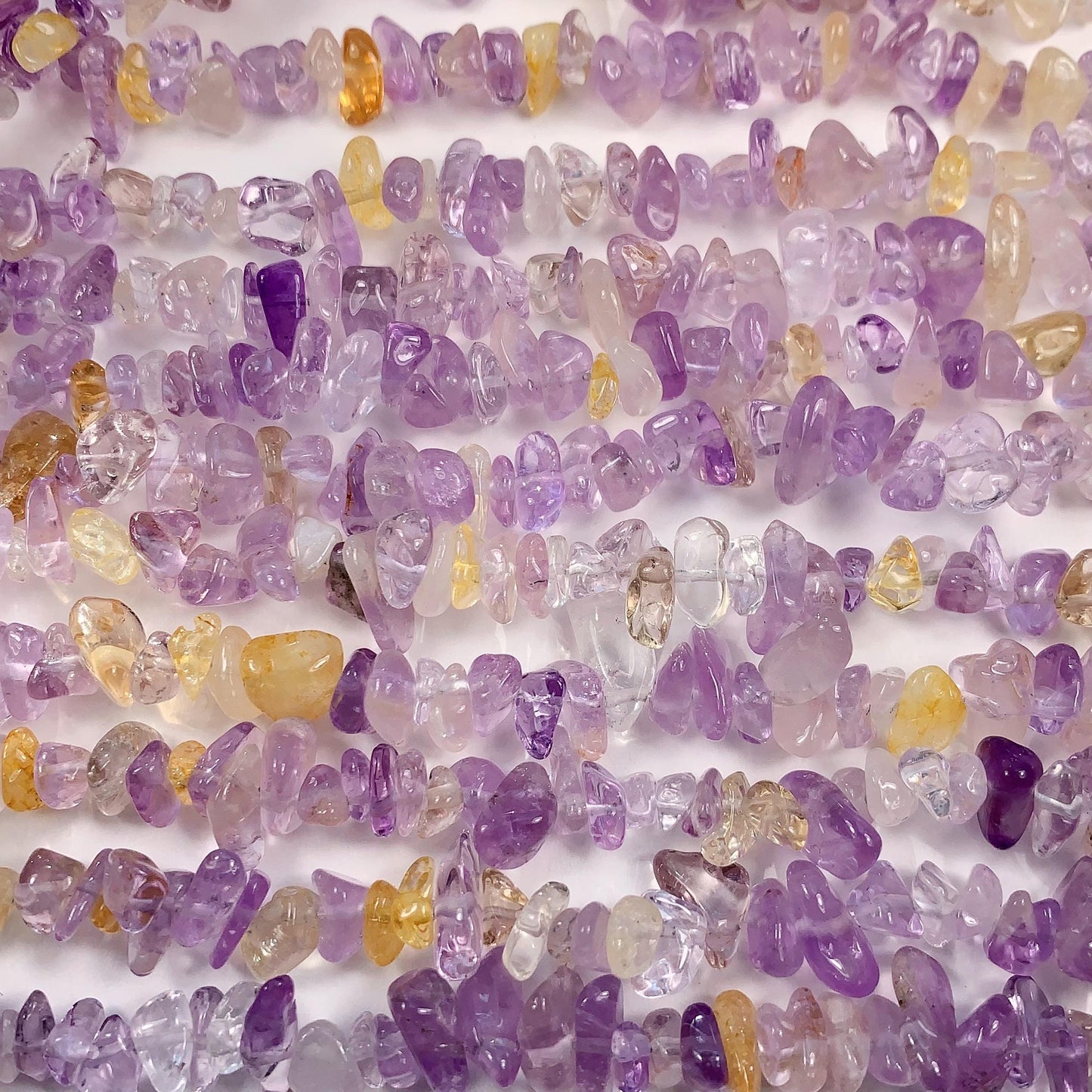 Amethyst Chip Beads: Natural Purple Gemstone Nuggets, 32" Strand