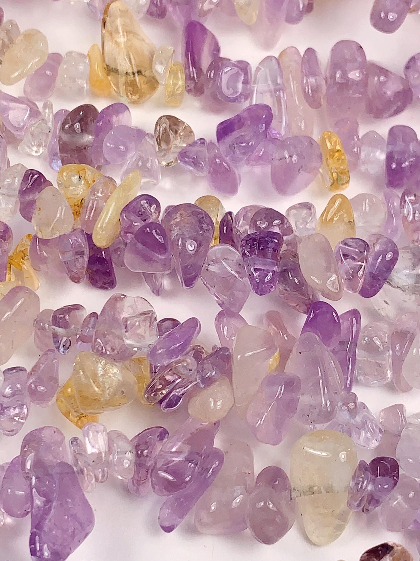 Amethyst Chip Beads: Natural Purple Gemstone Nuggets, 32" Strand