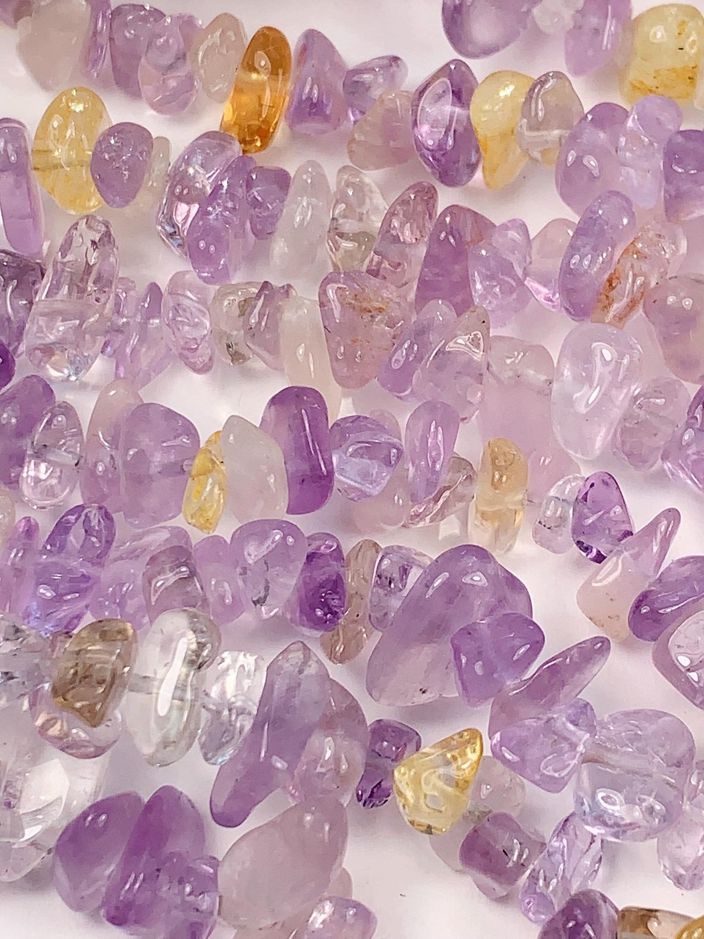 Amethyst Chip Beads: Natural Purple Gemstone Nuggets, 32" Strand