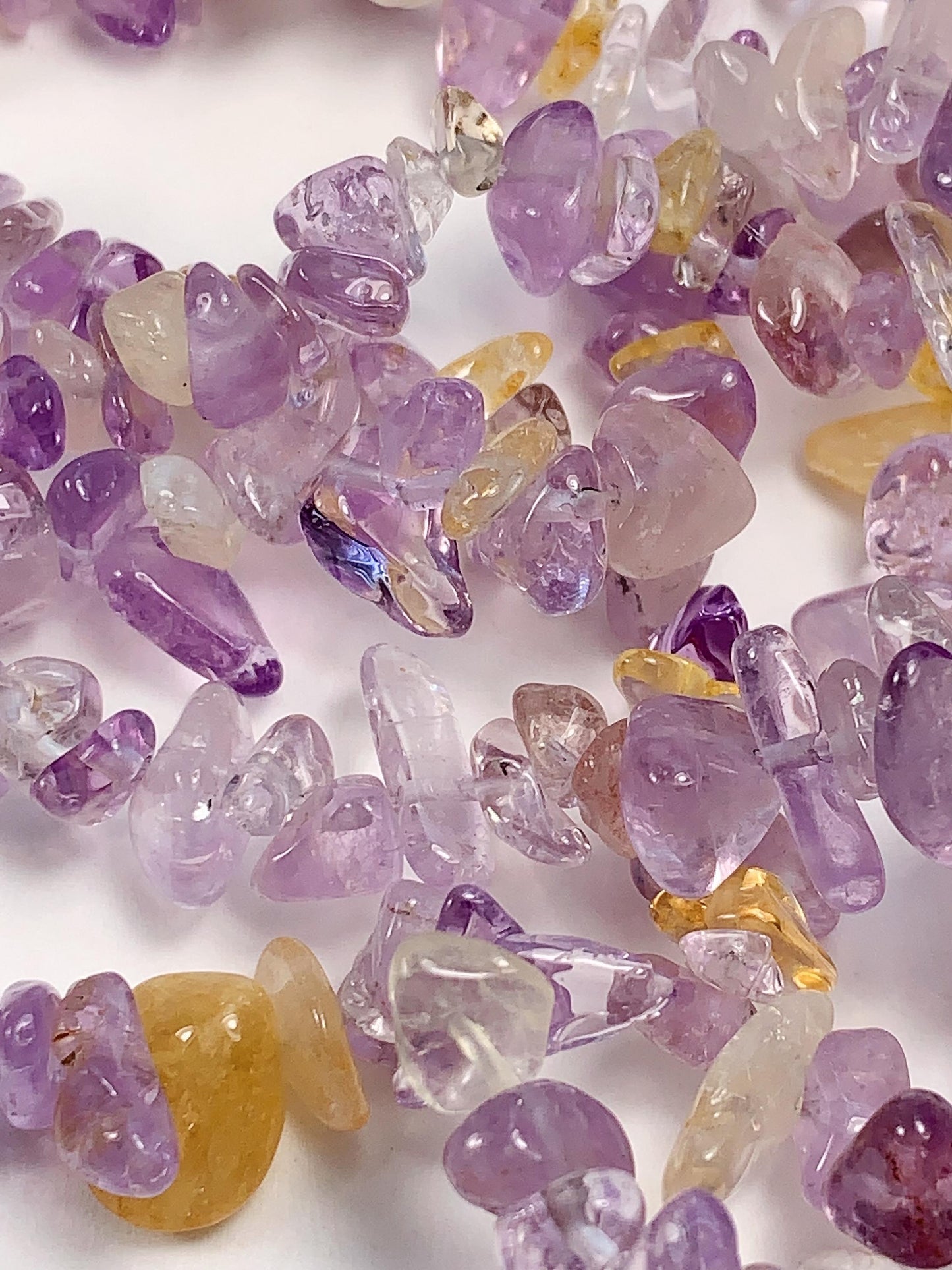 Amethyst Chip Beads: Natural Purple Gemstone Nuggets, 32" Strand
