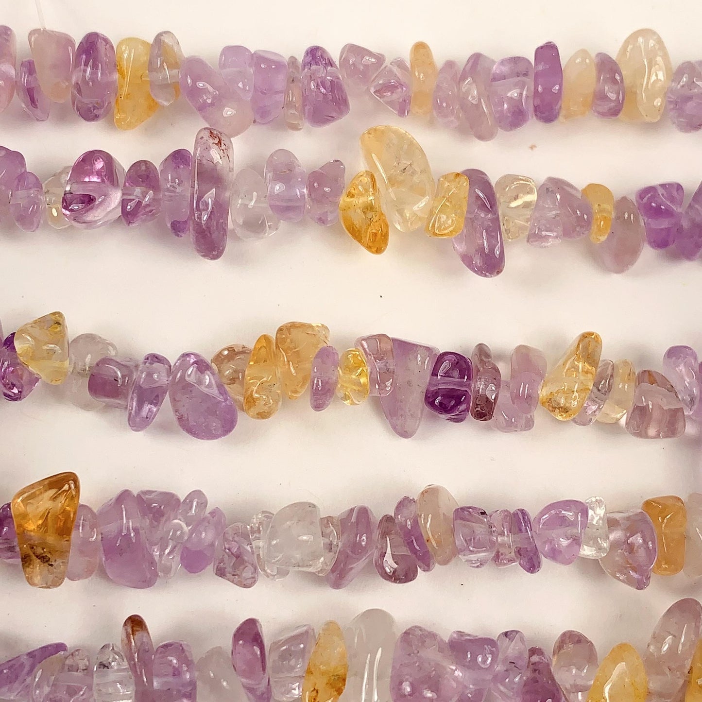 Amethyst Chip Beads: Natural Purple Gemstone Nuggets, 32" Strand