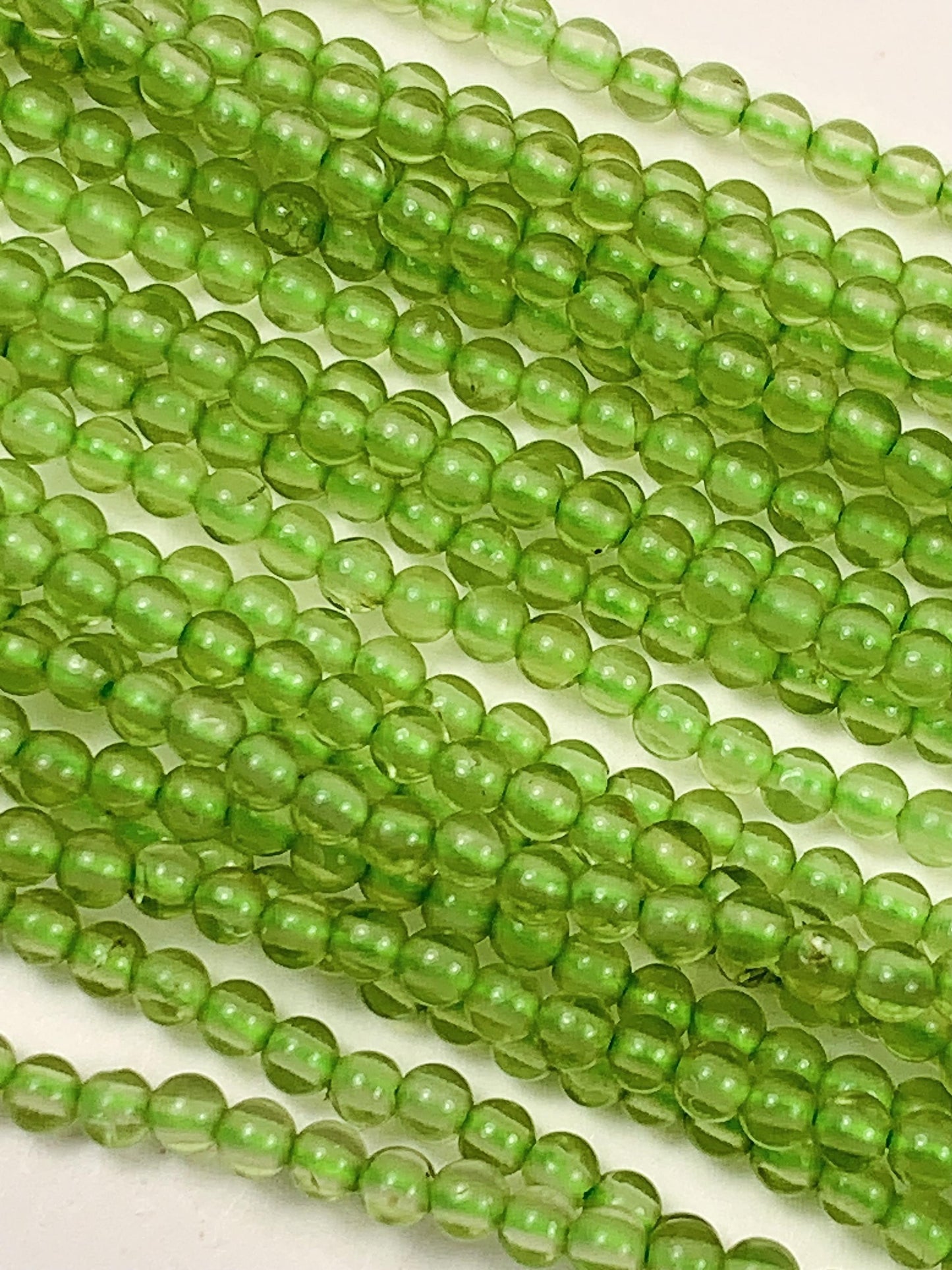 Grade AAA Genuine Natural Green Peridot Smooth Round Beads 15.5" Strand Gemstone  2mm