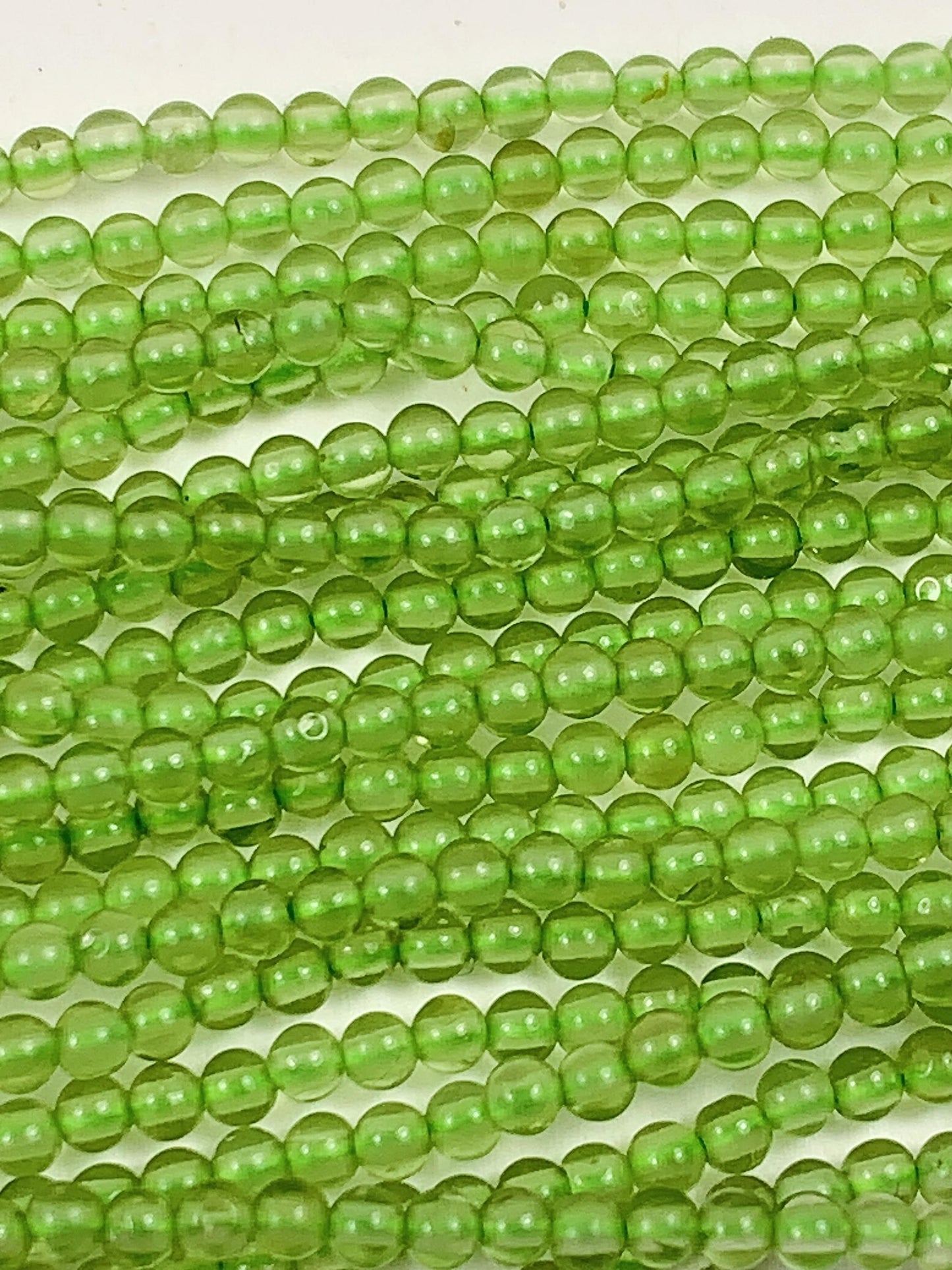 Grade AAA Genuine Natural Green Peridot Smooth Round Beads 15.5" Strand Gemstone  2mm