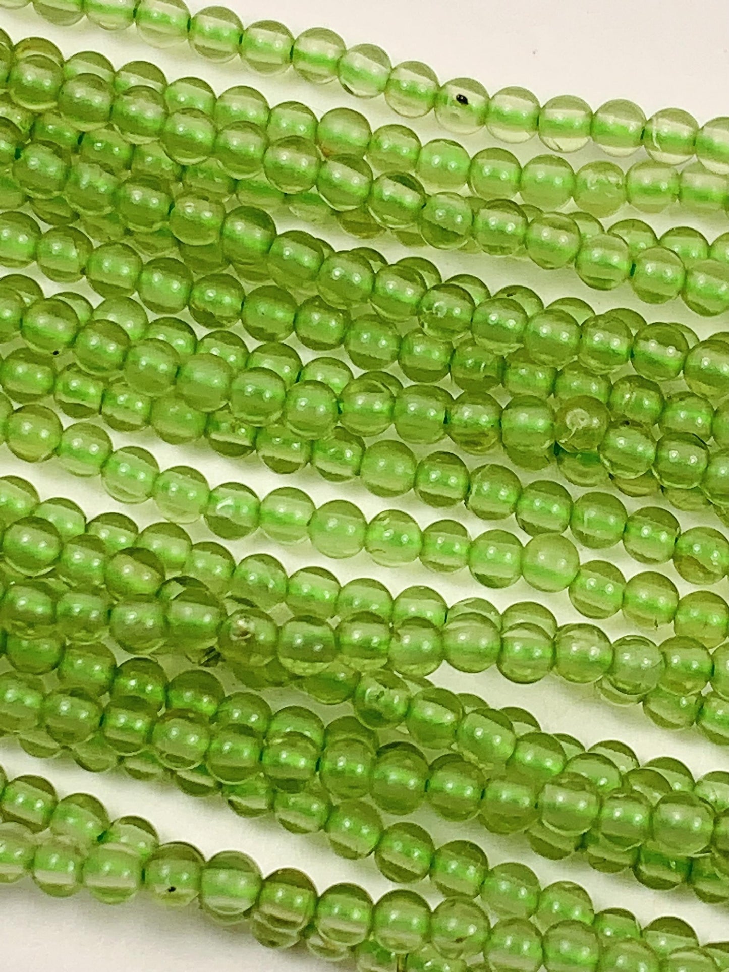 Grade AAA Genuine Natural Green Peridot Smooth Round Beads 15.5" Strand Gemstone  2mm