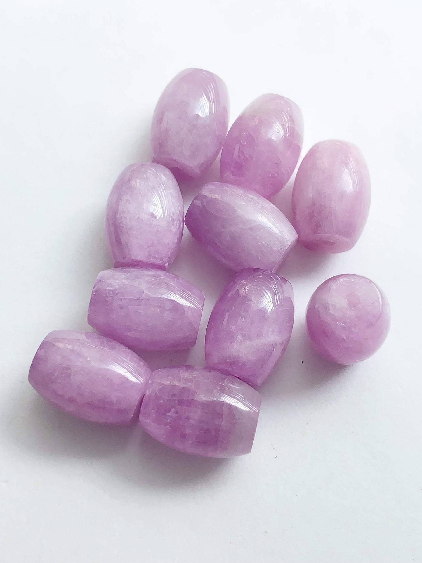 16mm Natural Purple Kunzite Barrel Shape cut  beads Loose Gems Gemstone