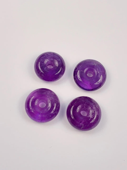 14mm Natural Purple Amethyst Smooth round  cut  beads Loose Gems Gemstone
