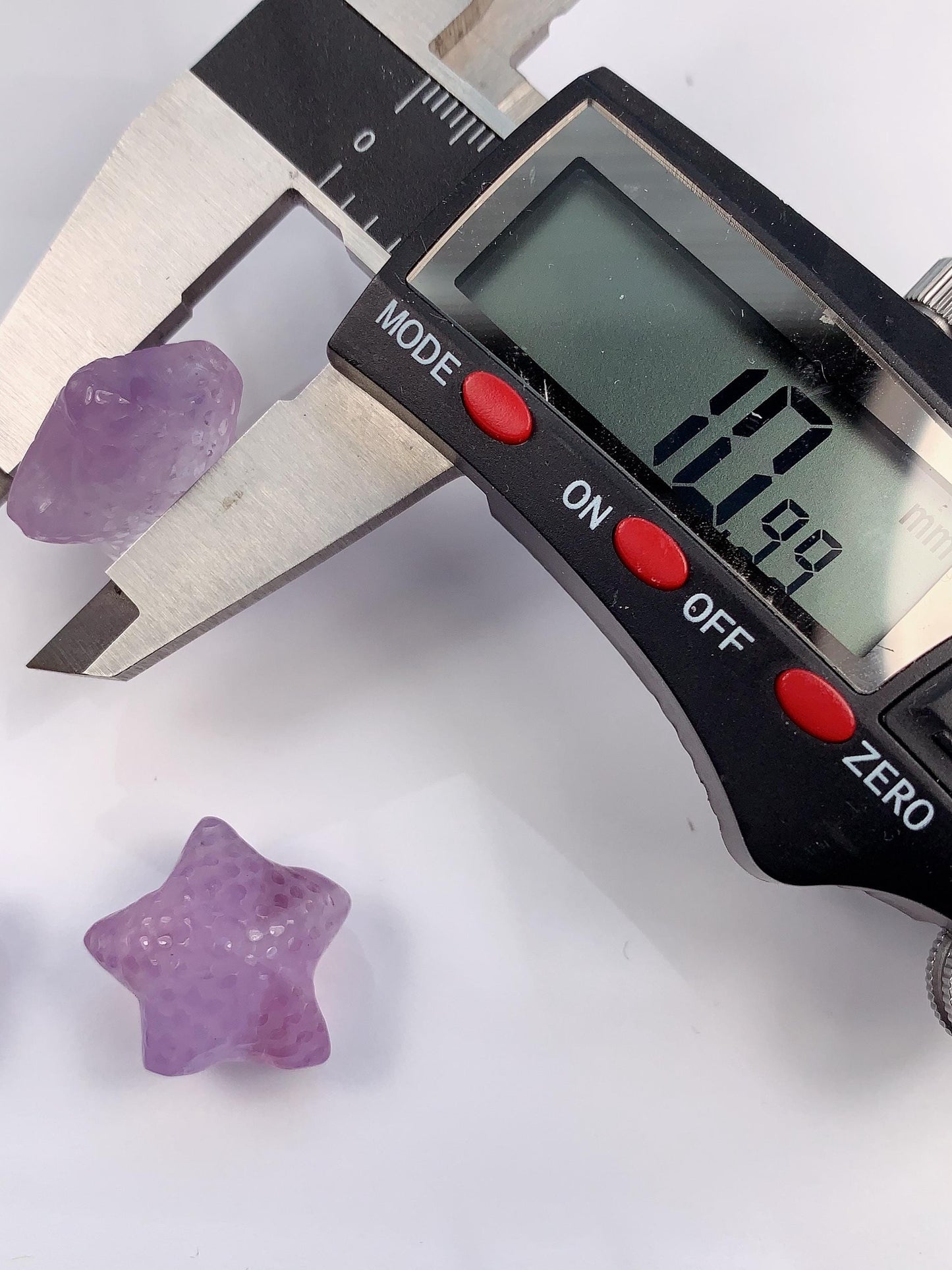 15mm Natural Purple Amethy ststarfish  cut  beads Loose Gems Gemstone