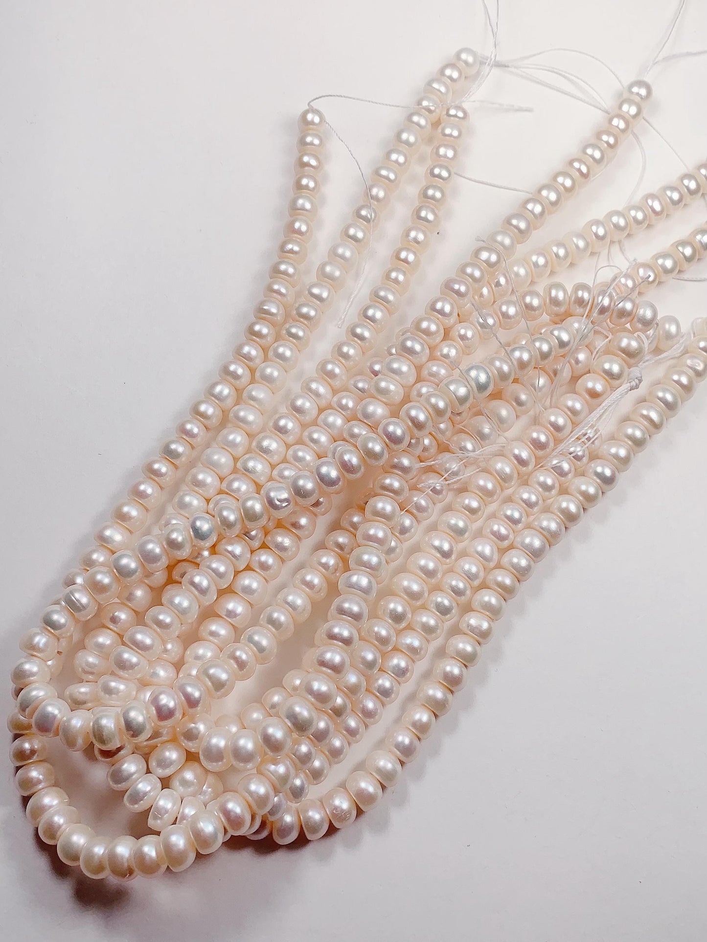 8mm good quality Genuine Natural White half Round Pearl Beads 14 Strand Jewelry making