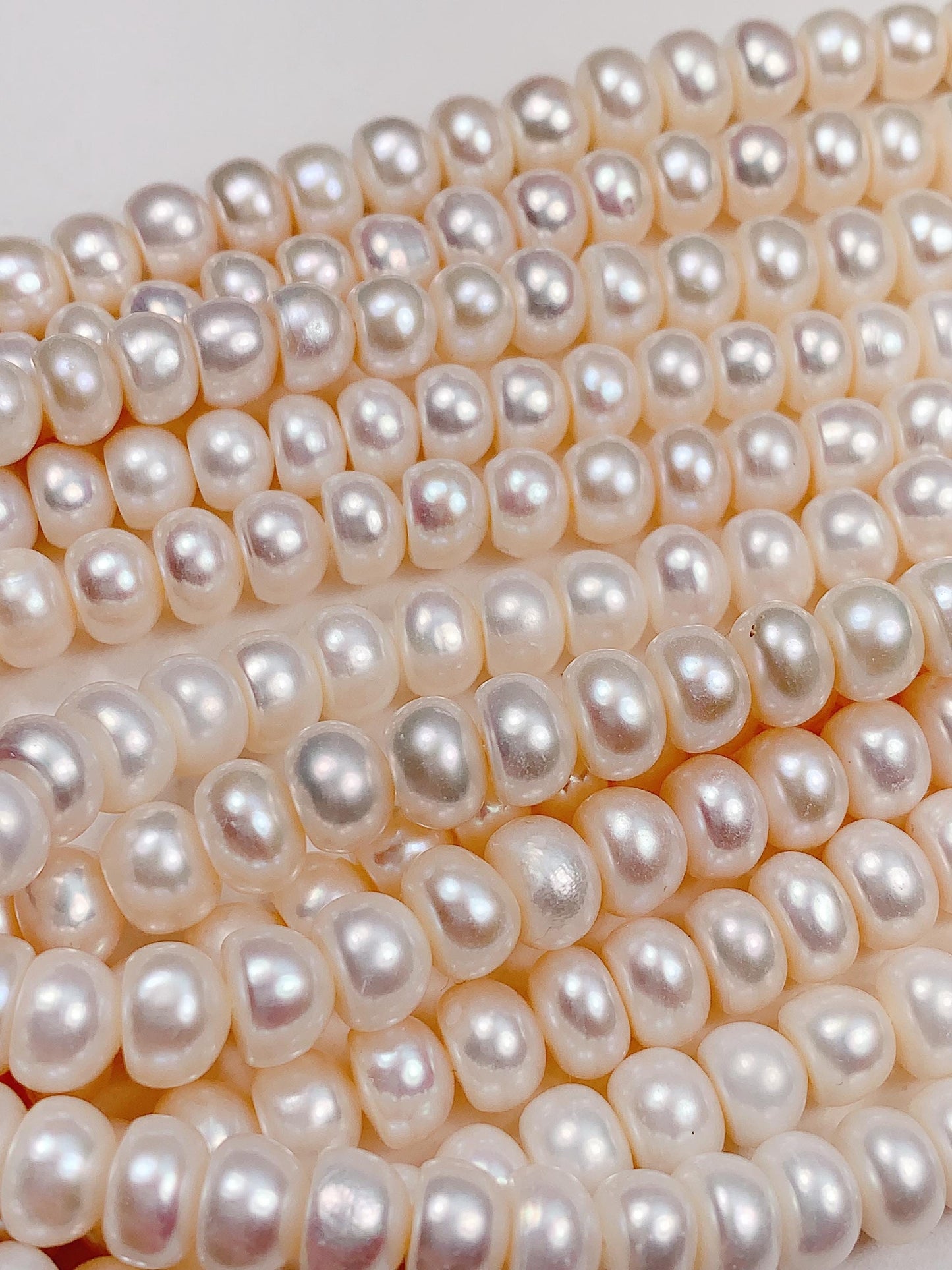8mm good quality Genuine Natural White half Round Pearl Beads 14 Strand Jewelry making