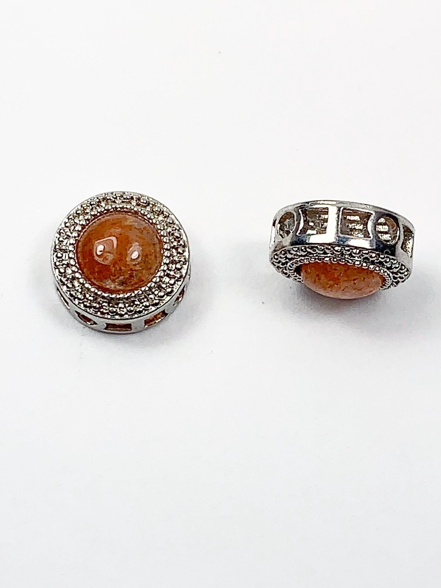 10mm Genuine Natural Orange Gold Golden Sunstone DIY Beads Loose Gems Gemstone round cut