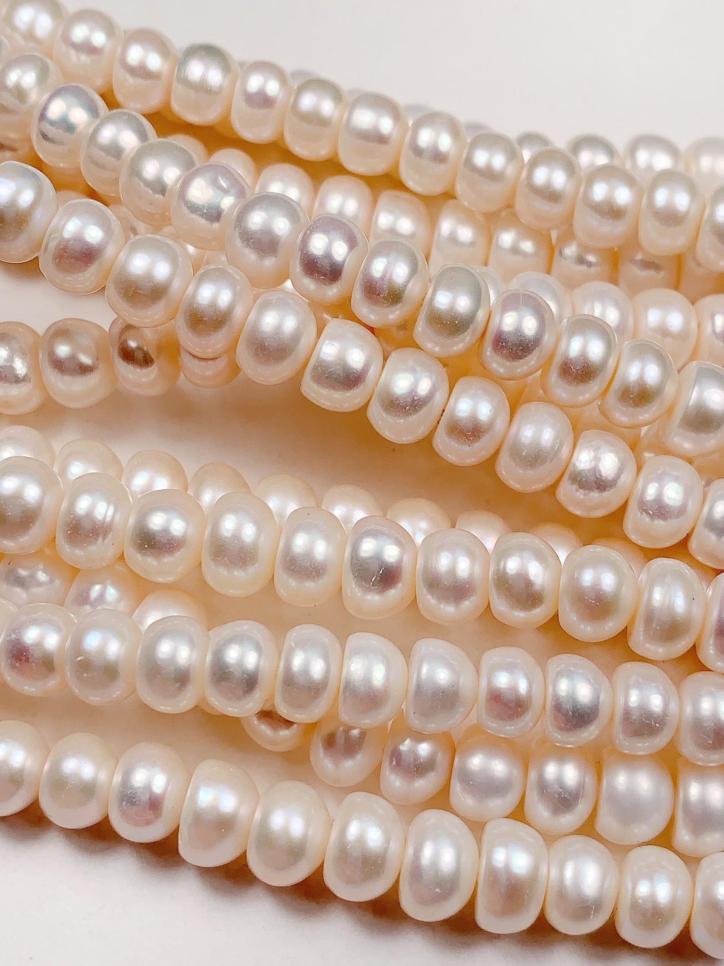 8mm good quality Genuine Natural White half Round Pearl Beads 14 Strand Jewelry making