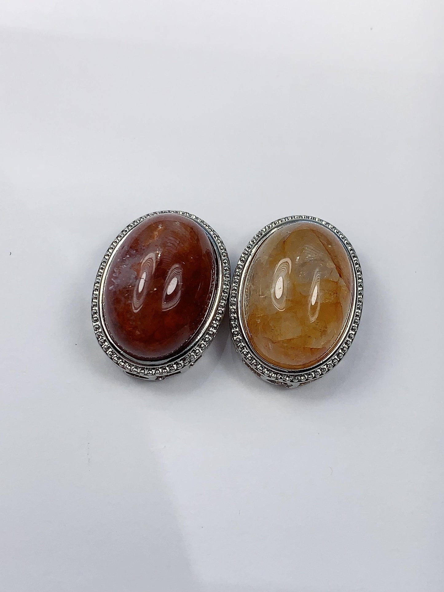 Natural Amethyst Gemstone Bead: Gold Sunstone, Aquamarine, Hematoid Quartz (19-22mm)