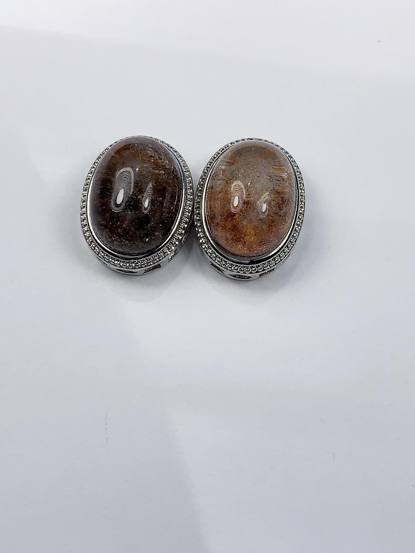 Natural Amethyst Gemstone Bead: Gold Sunstone, Aquamarine, Hematoid Quartz (19-22mm)