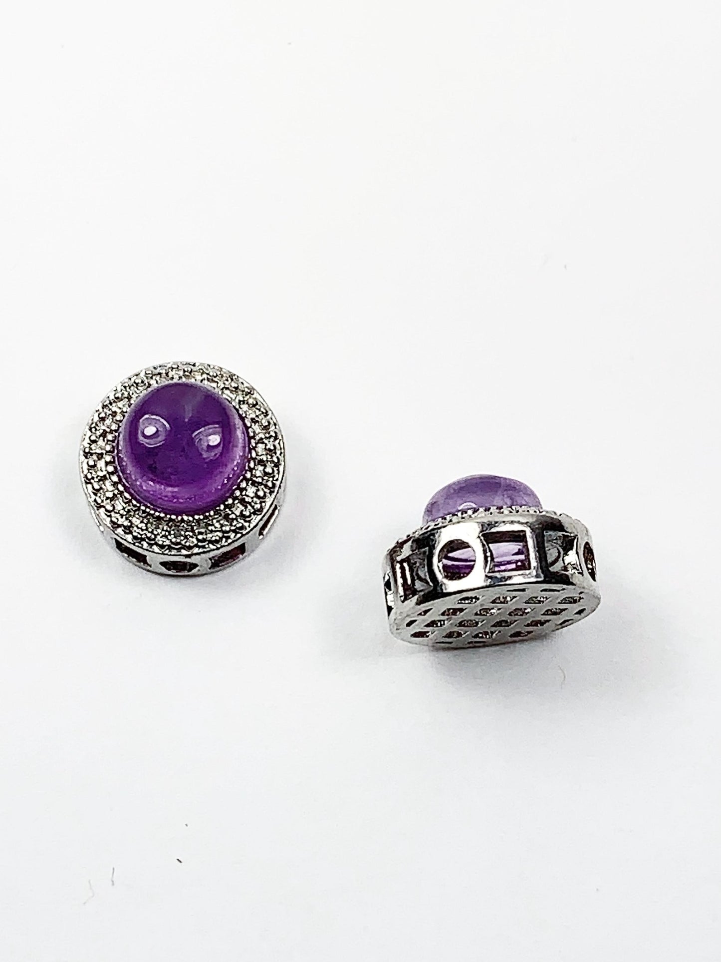 10mm Genuine Natural  purple Amethyst DIY Beads Loose Gems Gemstone round cut