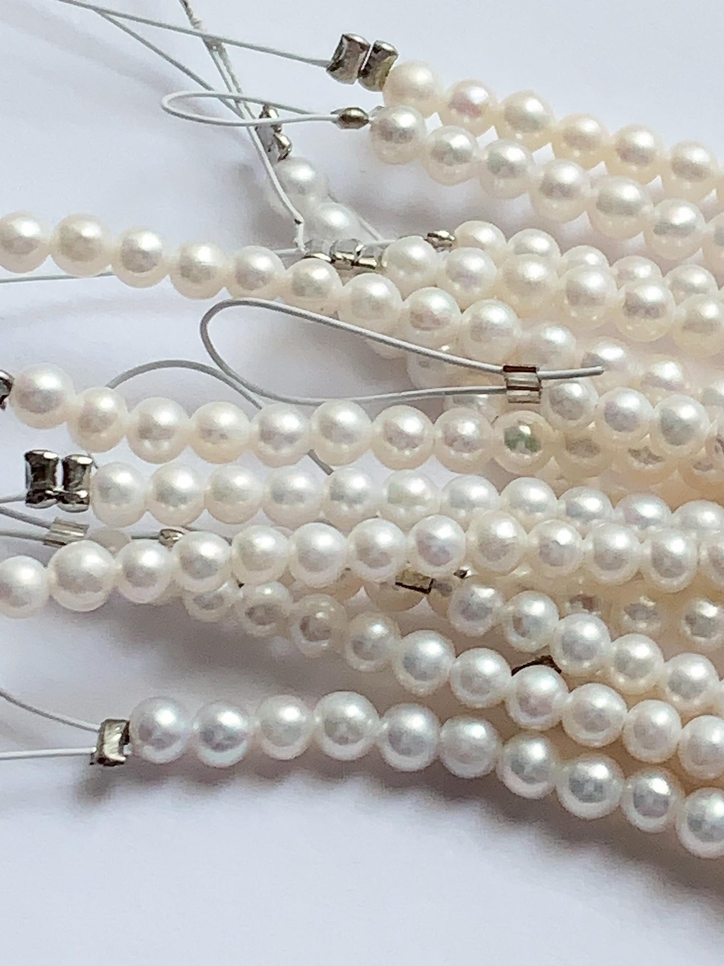 3mm Genuine White Pearl Beads: Near Round Strand for Jewelry Making