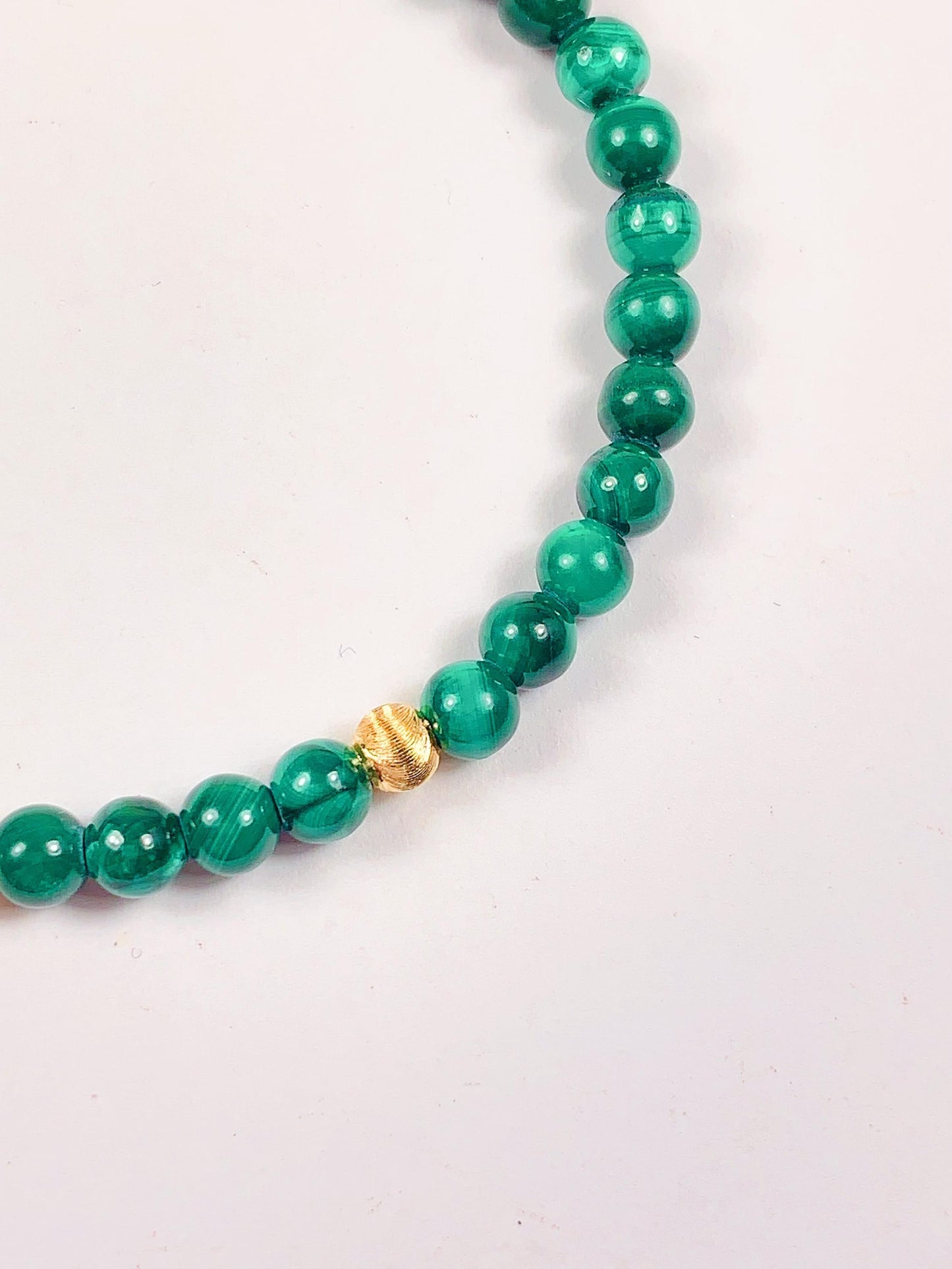Malachite Bracelet Earrings Necklace Set: 14K Gold Filled Jewelry
