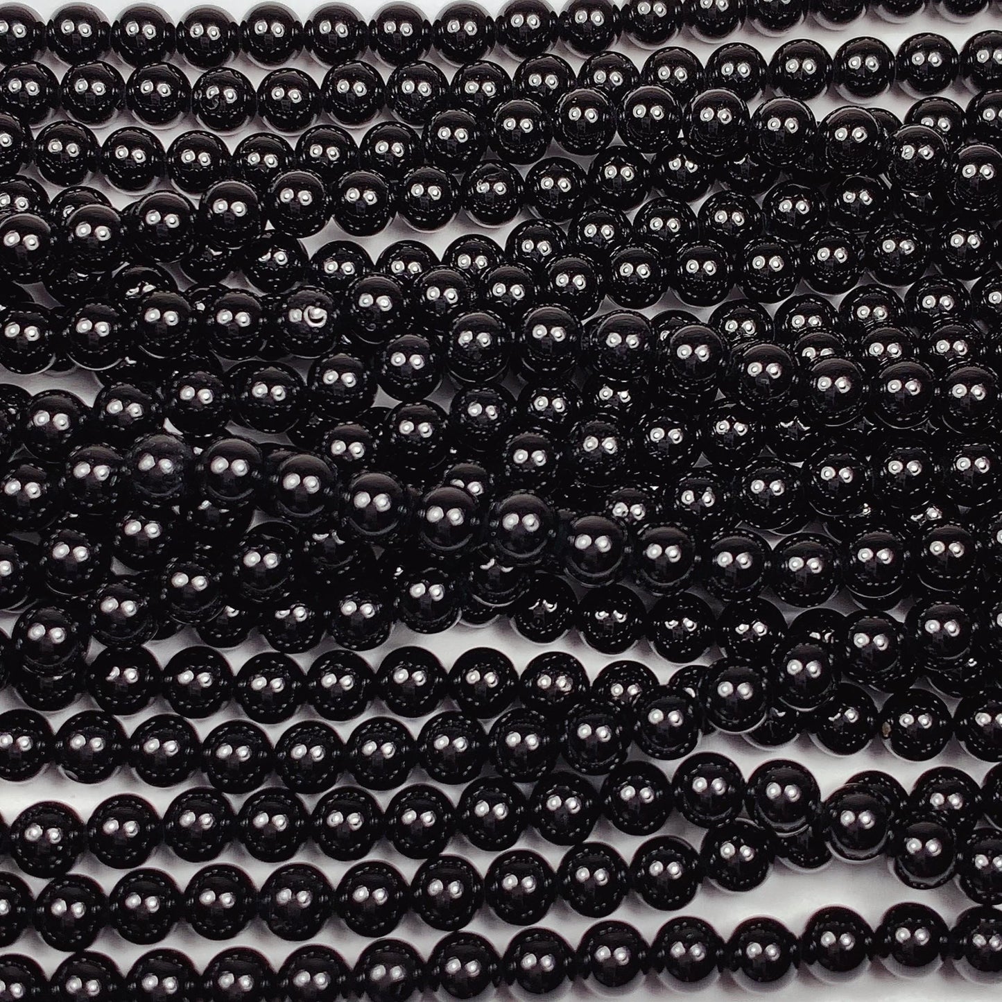 AAA Natural Black Spinel Smooth Round Beads 15.5" Strand Genuine Gemstone 2mm 3mm 4mm