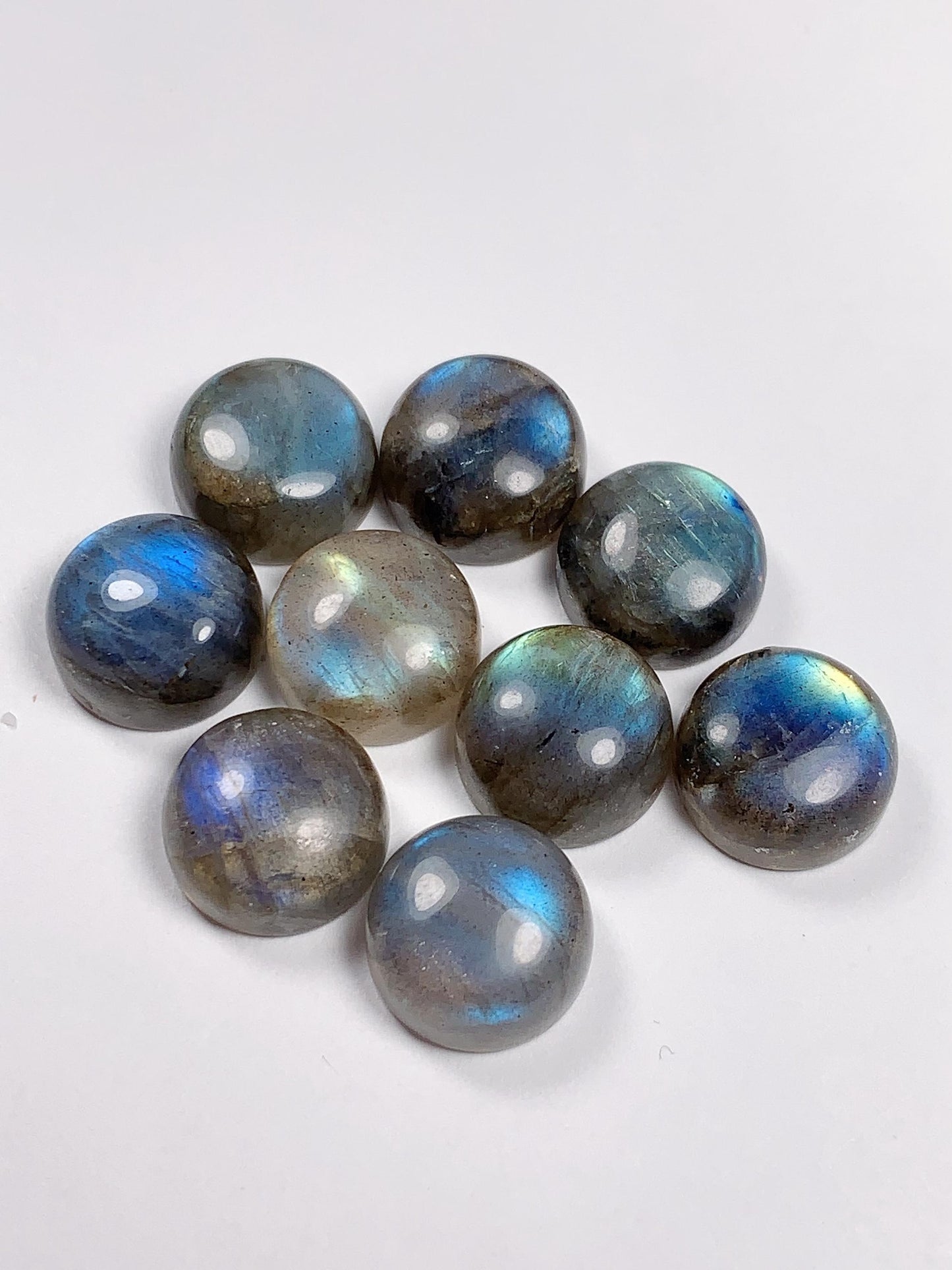 12mm Rainbow Labradorite Gemstone: Natural Round Cut Loose Gem