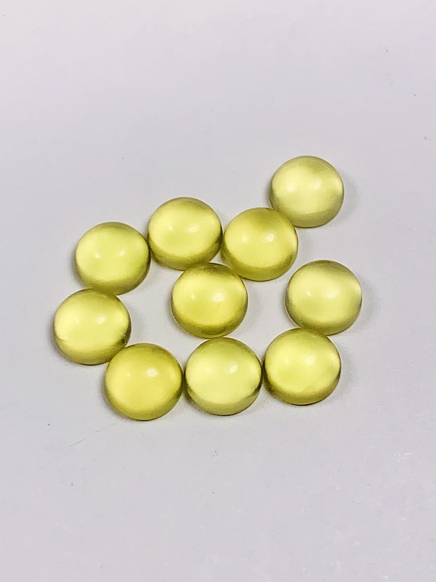 6mm Genuine Natural Yellow Gold Prehnite Loose Gems Gemstone high quality
