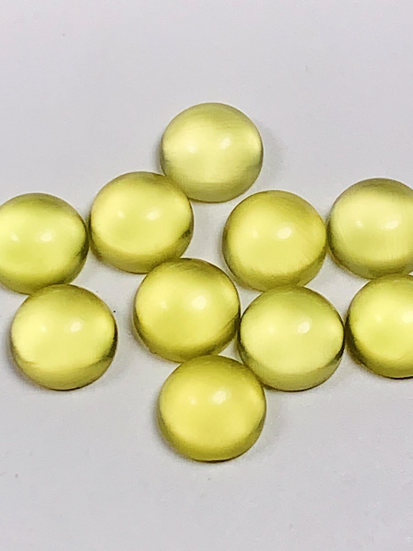 6mm Genuine Natural Yellow Gold Prehnite Loose Gems Gemstone high quality