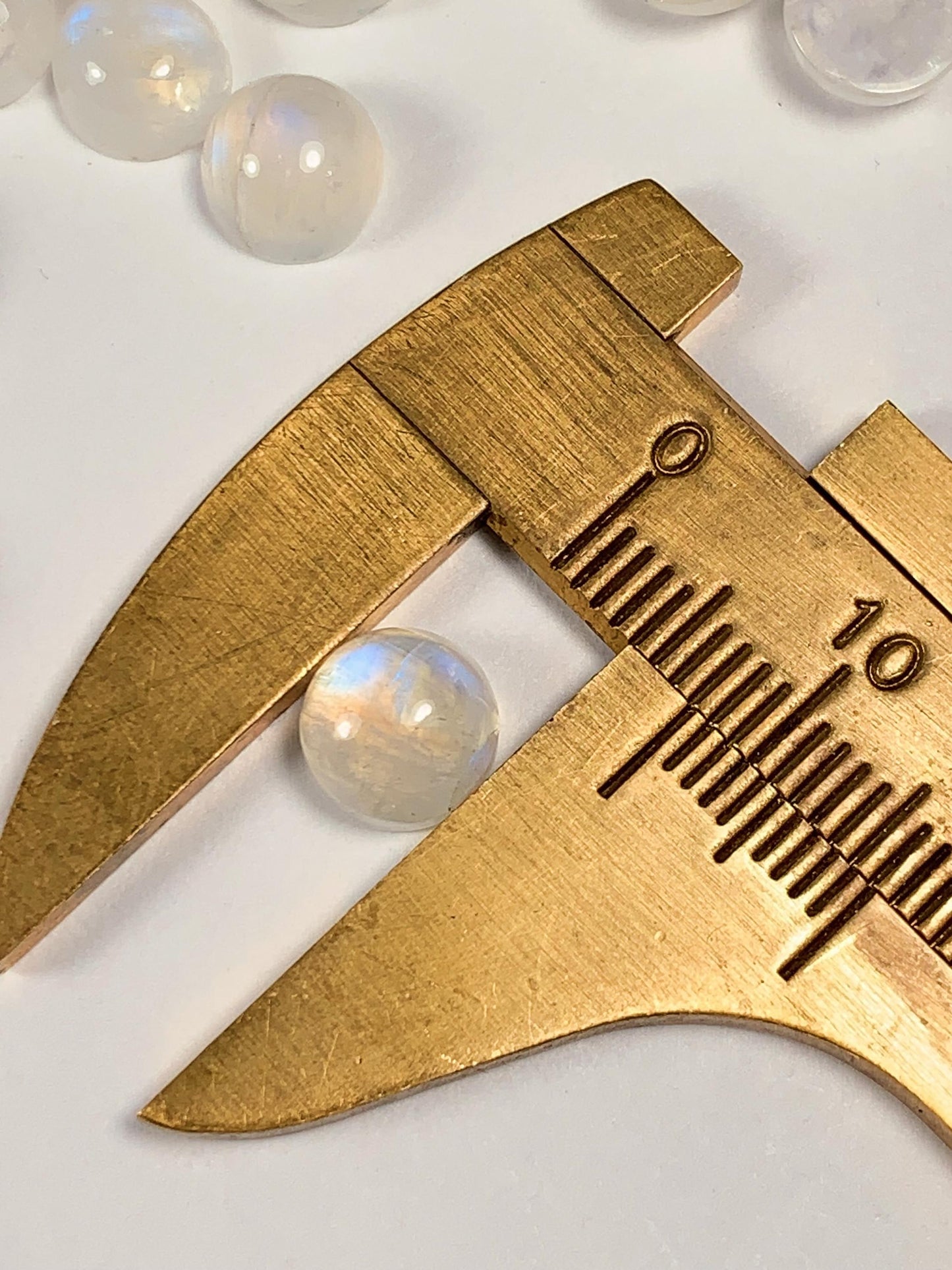 6mm Natural Blue Moonstone Gemstone: Round Cut Loose Gem