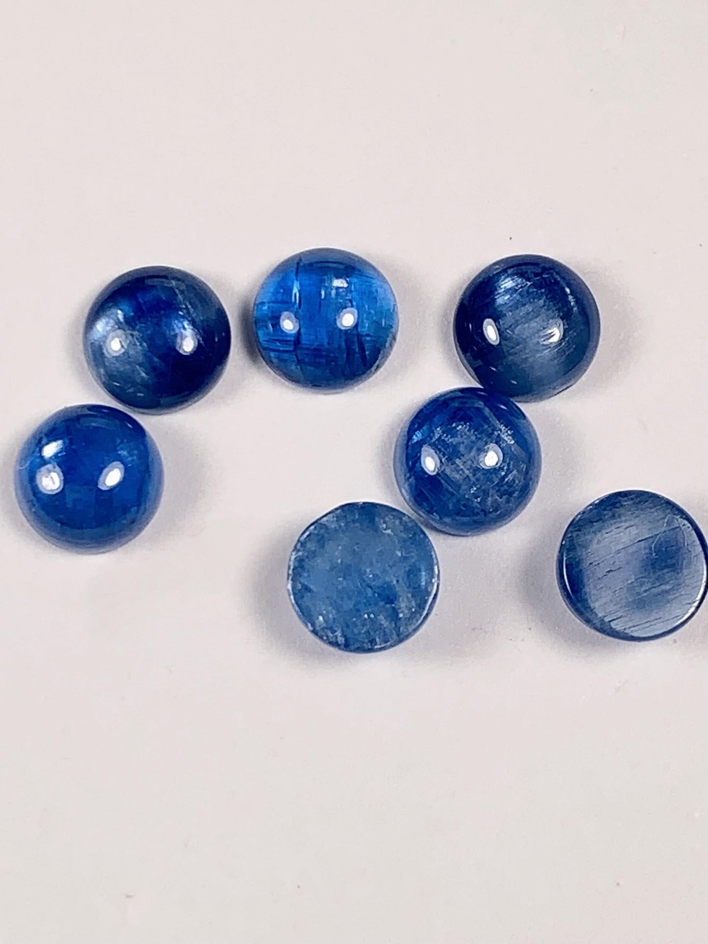 6mm Natural Blue Kyanite Gemstone: Round Cut Loose Gem