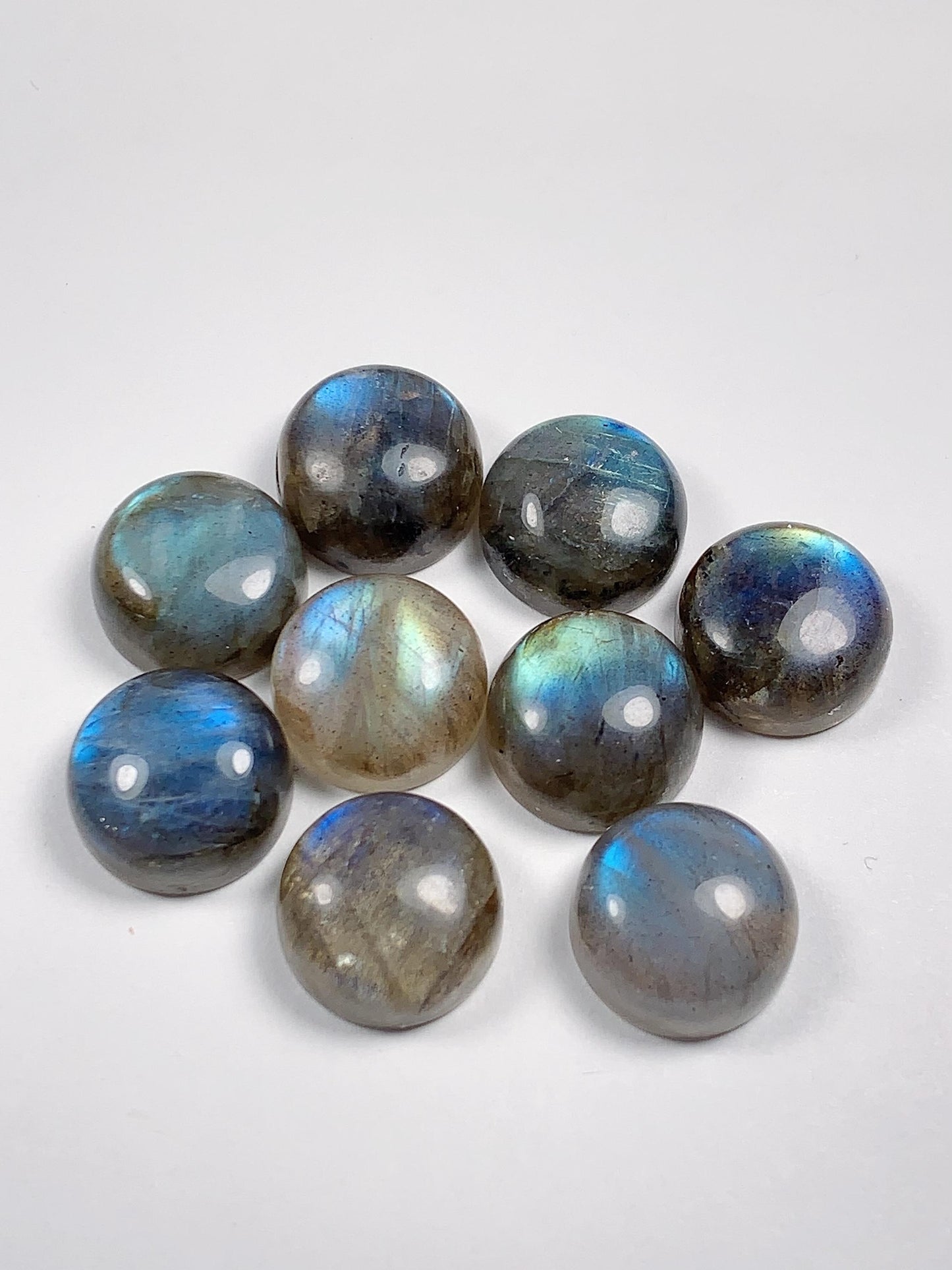 12mm Rainbow Labradorite Gemstone: Natural Round Cut Loose Gem