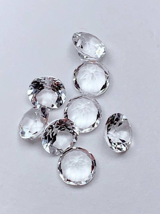 6mm Grade AAA Genuine Natural White Topaz  Loose Gems Gemstone faceted round cut