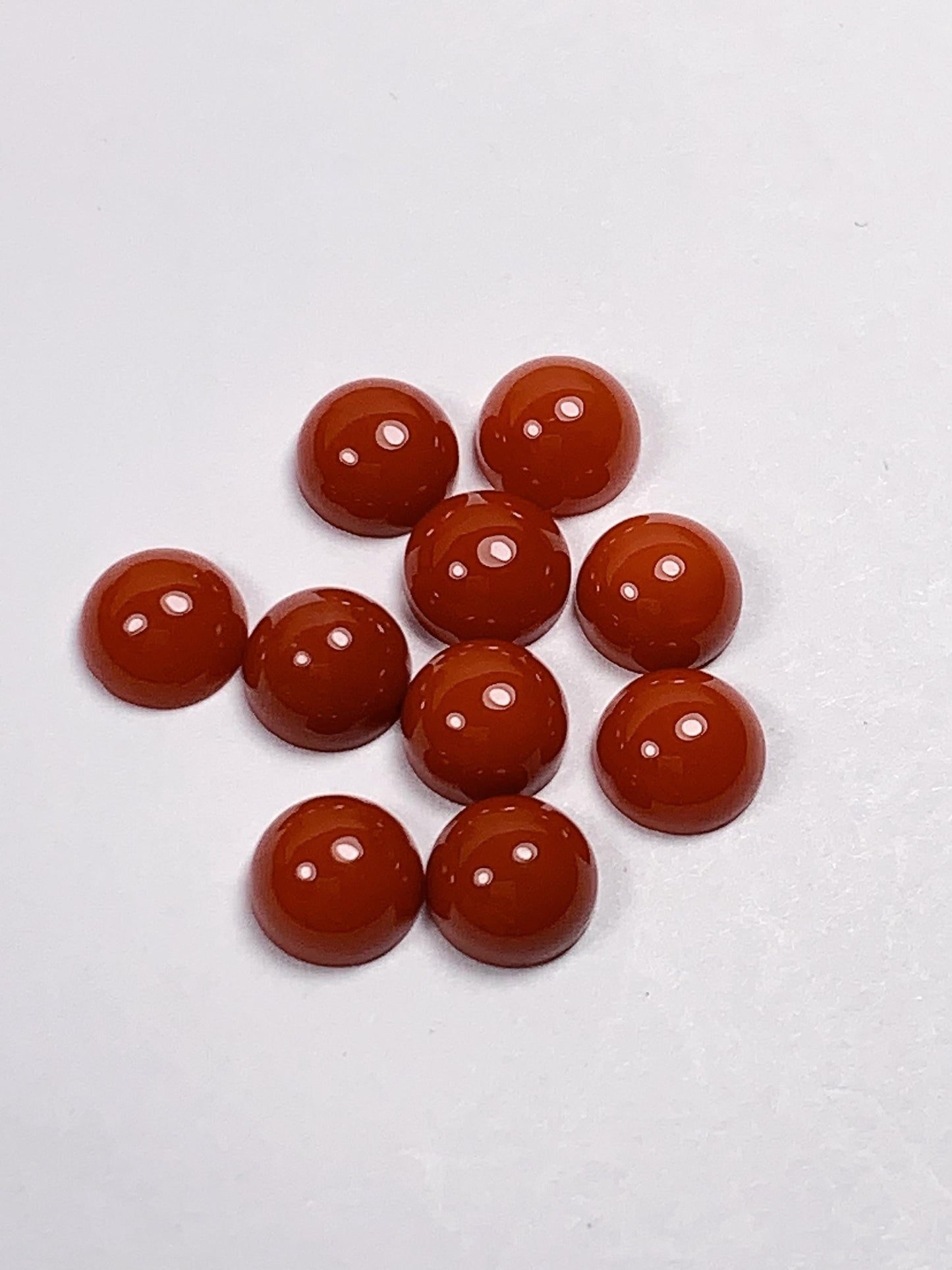 6mm AAA Red Agate Gemstone: Natural Loose Gem