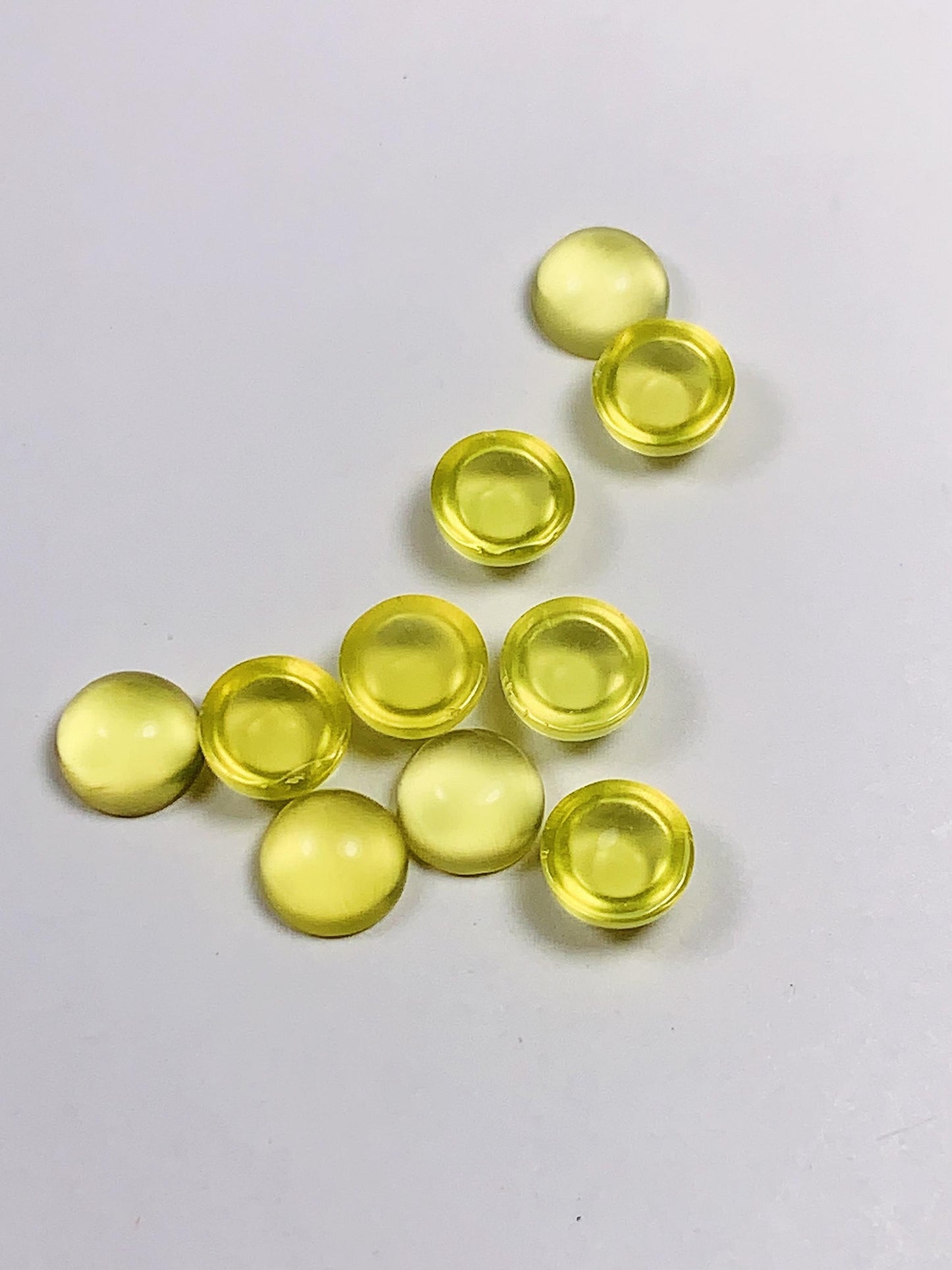 6mm Genuine Natural Yellow Gold Prehnite Loose Gems Gemstone high quality