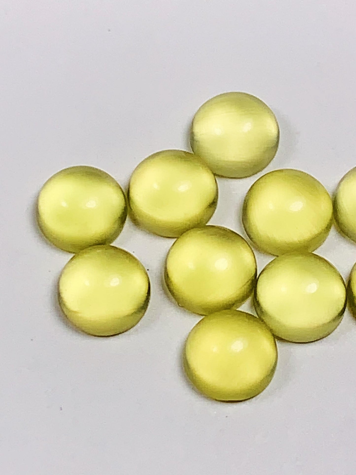 6mm Genuine Natural Yellow Gold Prehnite Loose Gems Gemstone high quality