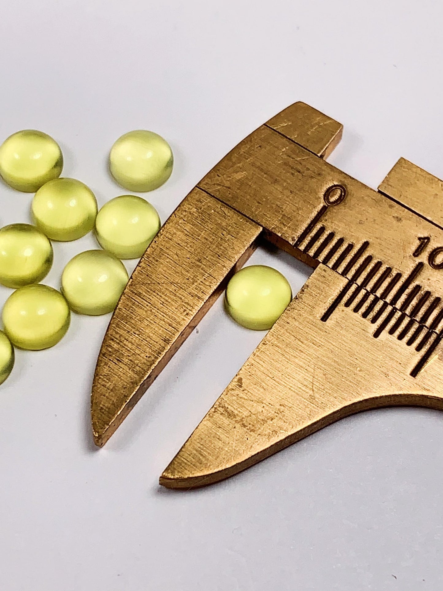 6mm Genuine Natural Yellow Gold Prehnite Loose Gems Gemstone high quality