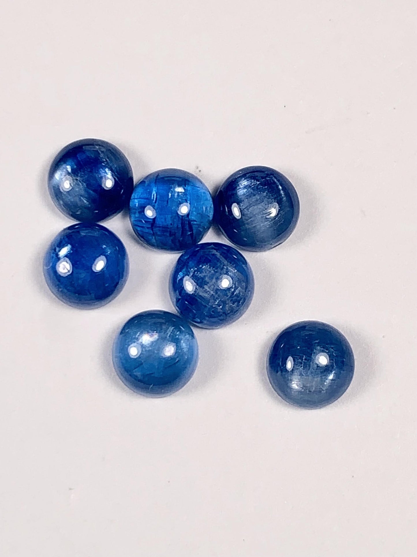 6mm Natural Blue Kyanite Gemstone: Round Cut Loose Gem