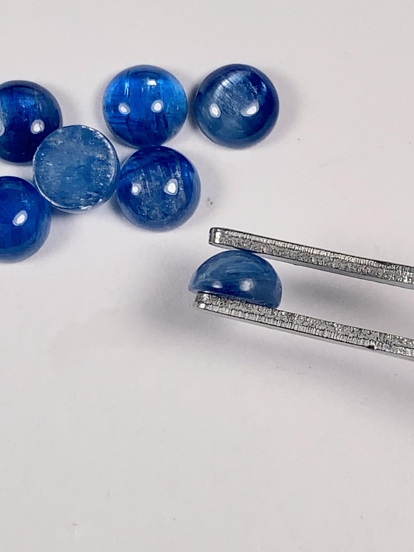 6mm Natural Blue Kyanite Gemstone: Round Cut Loose Gem