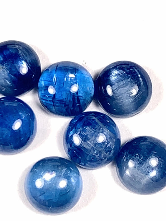6mm Natural Blue Kyanite Gemstone: Round Cut Loose Gem
