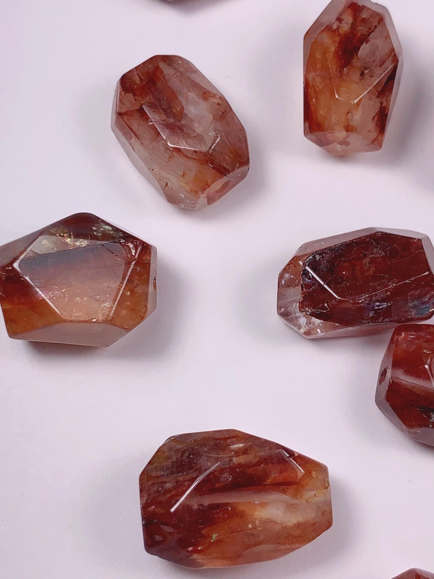 16-20mm  Natural Deep Red Red Hematoid Quartz Free-form cut  beads Loose Gems Gemstone