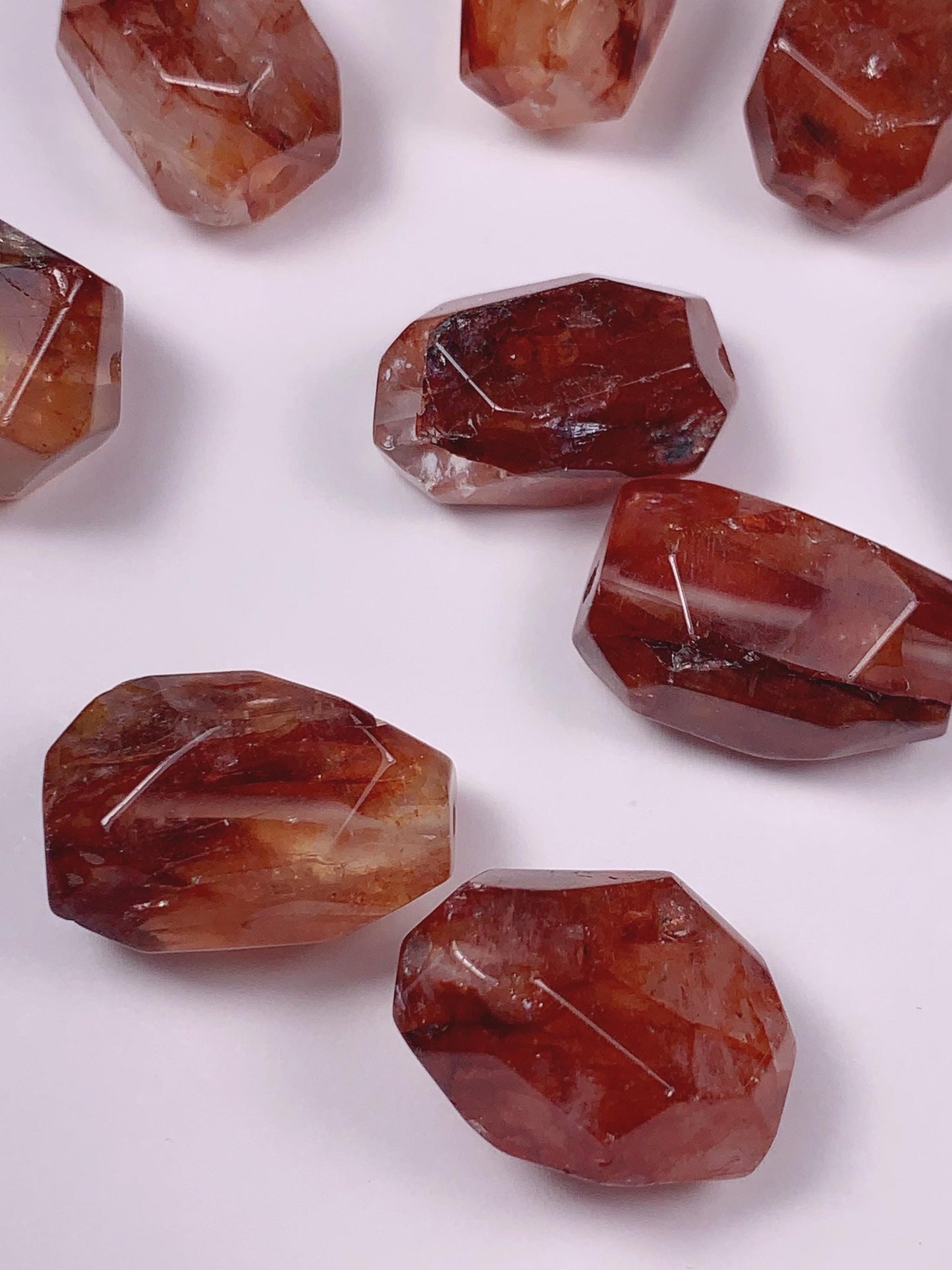 16-20mm  Natural Deep Red Red Hematoid Quartz Free-form cut  beads Loose Gems Gemstone