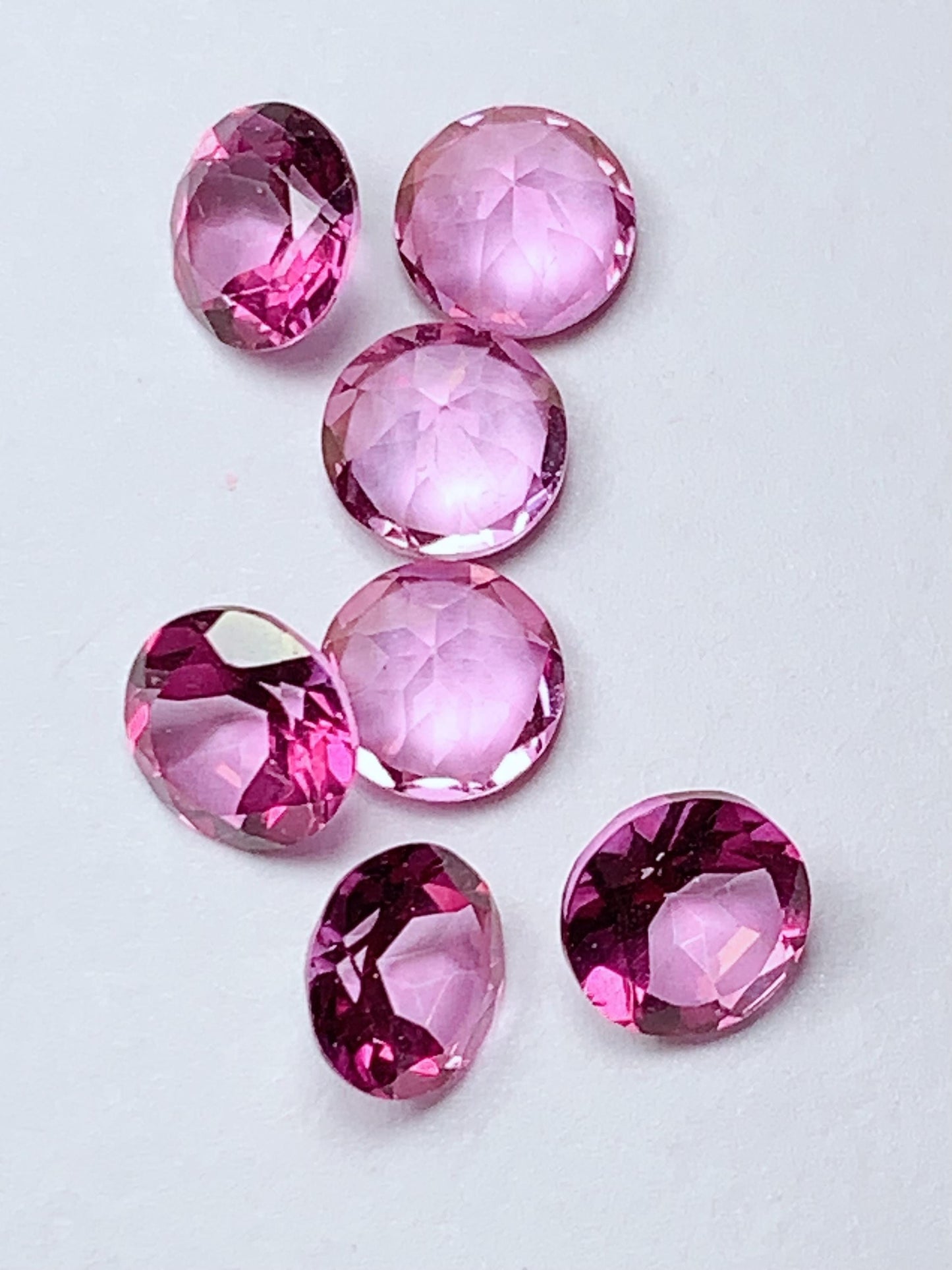 6mm Grade AAA Genuine Natural Pink Topaz  Loose Gems Gemstone faceted round cut