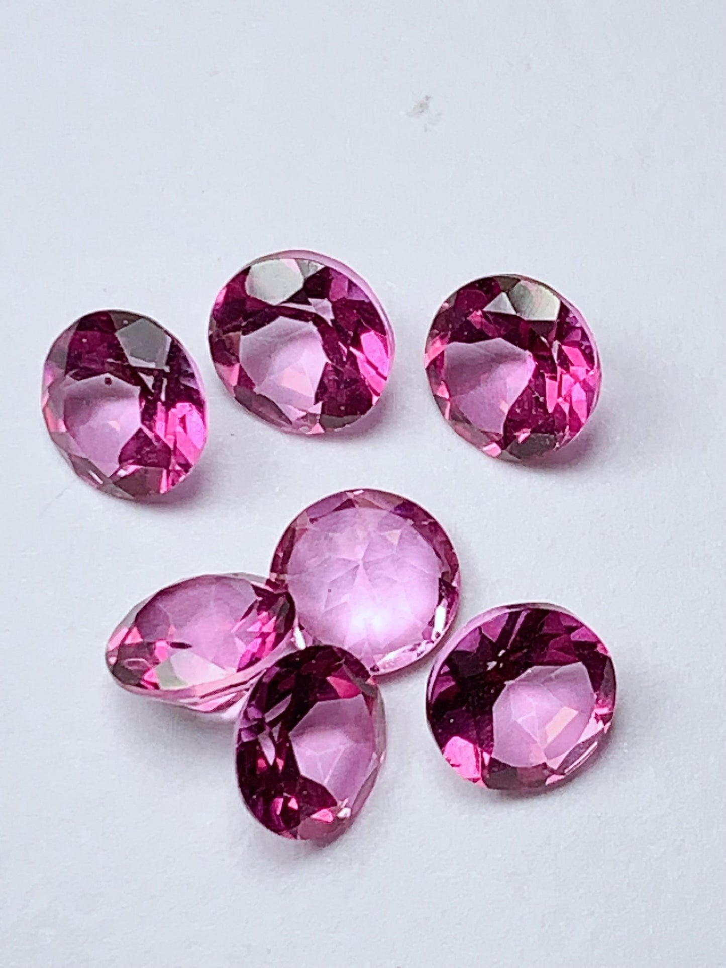 6mm Grade AAA Genuine Natural Pink Topaz  Loose Gems Gemstone faceted round cut