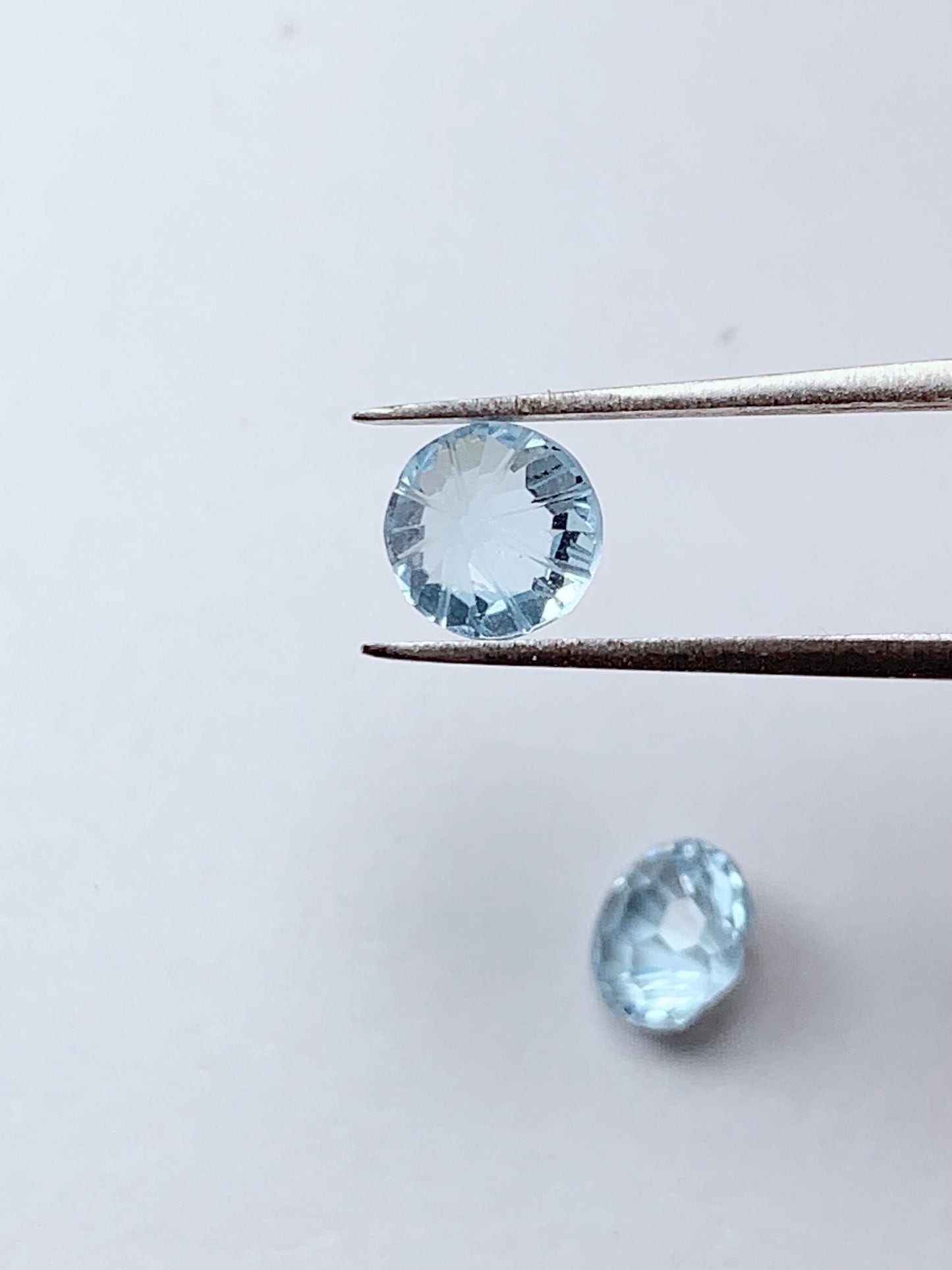 6mm Grade AAA Genuine Natural Blue Topaz  Loose Gems Gemstone faceted round Fireworks Cut
