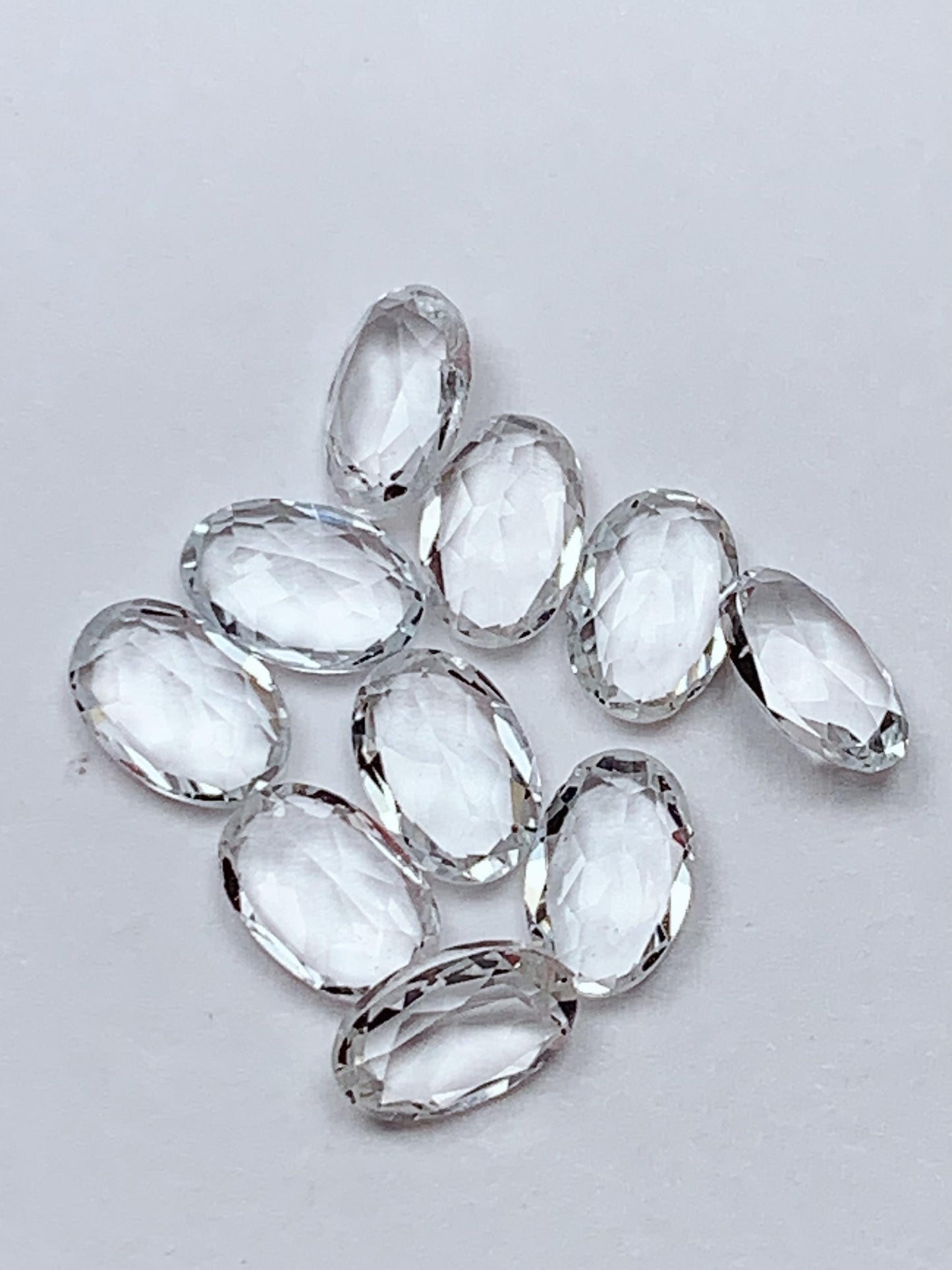 4x6mm  Grade AAA Genuine Natural White Topaz Loose Gems Gemstone faceted oval cut