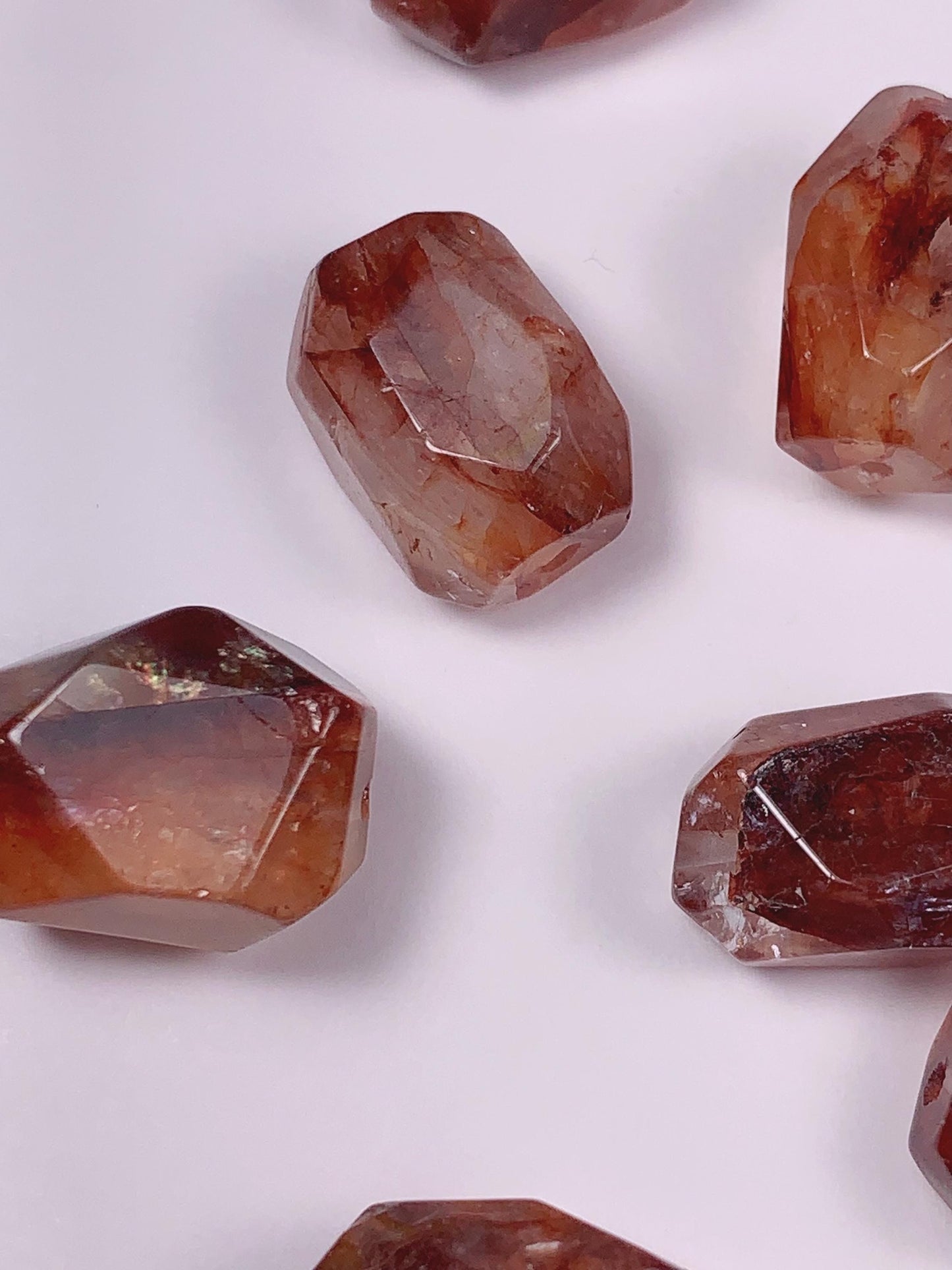 16-20mm  Natural Deep Red Red Hematoid Quartz Free-form cut  beads Loose Gems Gemstone