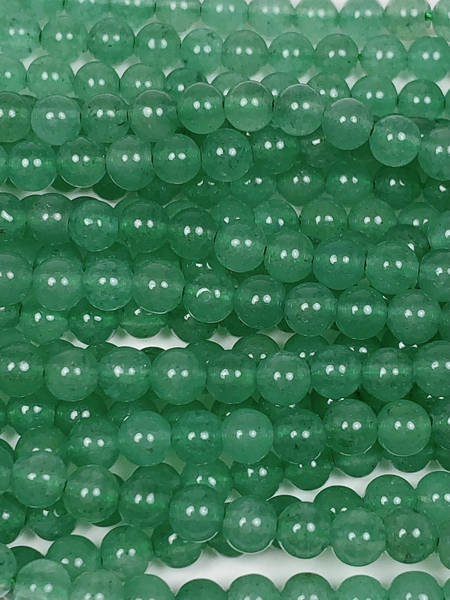 AAA Natural deep Green Aventurine Quartz Smooth Round Beads 15.5" Strand 4mm 6mm 8mm 10mm No Dyed