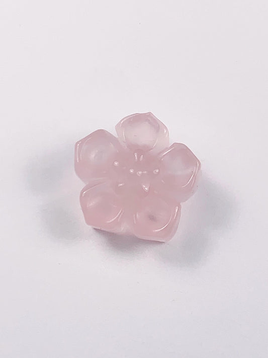 15mm Good Detail Carved Grade AAA Genuine Natural Madagascar Rose Quartz Beads Loose Gems Gemstone Flowers Lotus cut