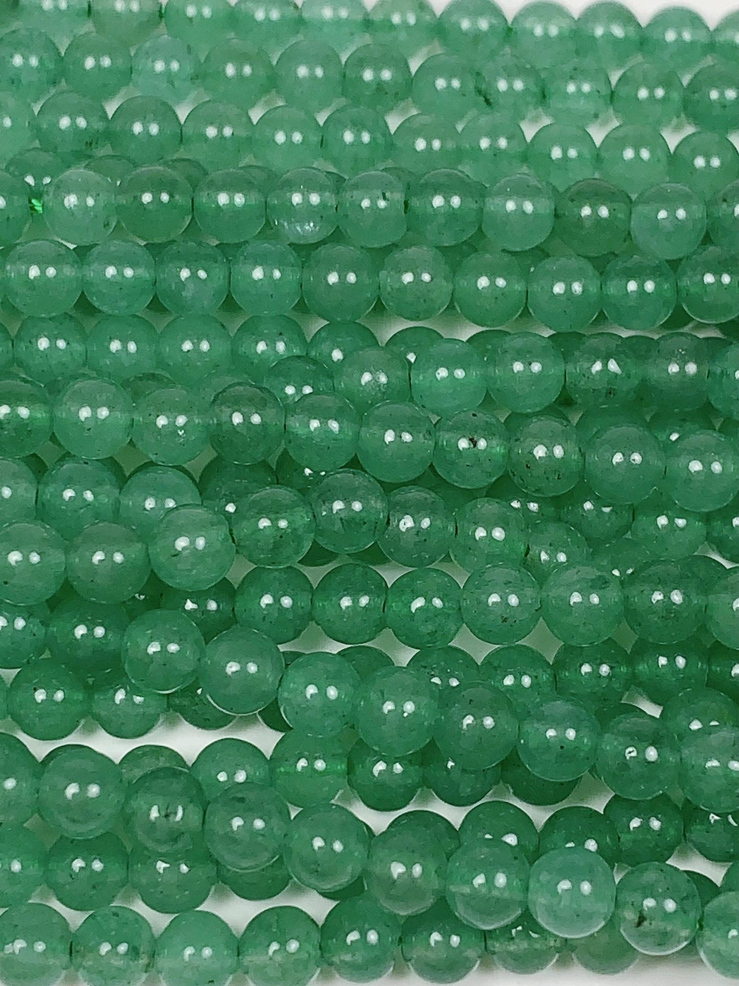 AAA Natural deep Green Aventurine Quartz Smooth Round Beads 15.5" Strand 4mm 6mm 8mm 10mm No Dyed